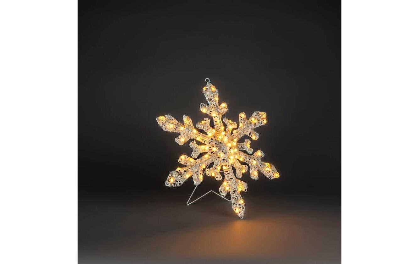 KONSTSMIDE LED Dekolicht »LED-Schneeflocke 70 bernsteinfarbene Dioden« bernsteinfarben