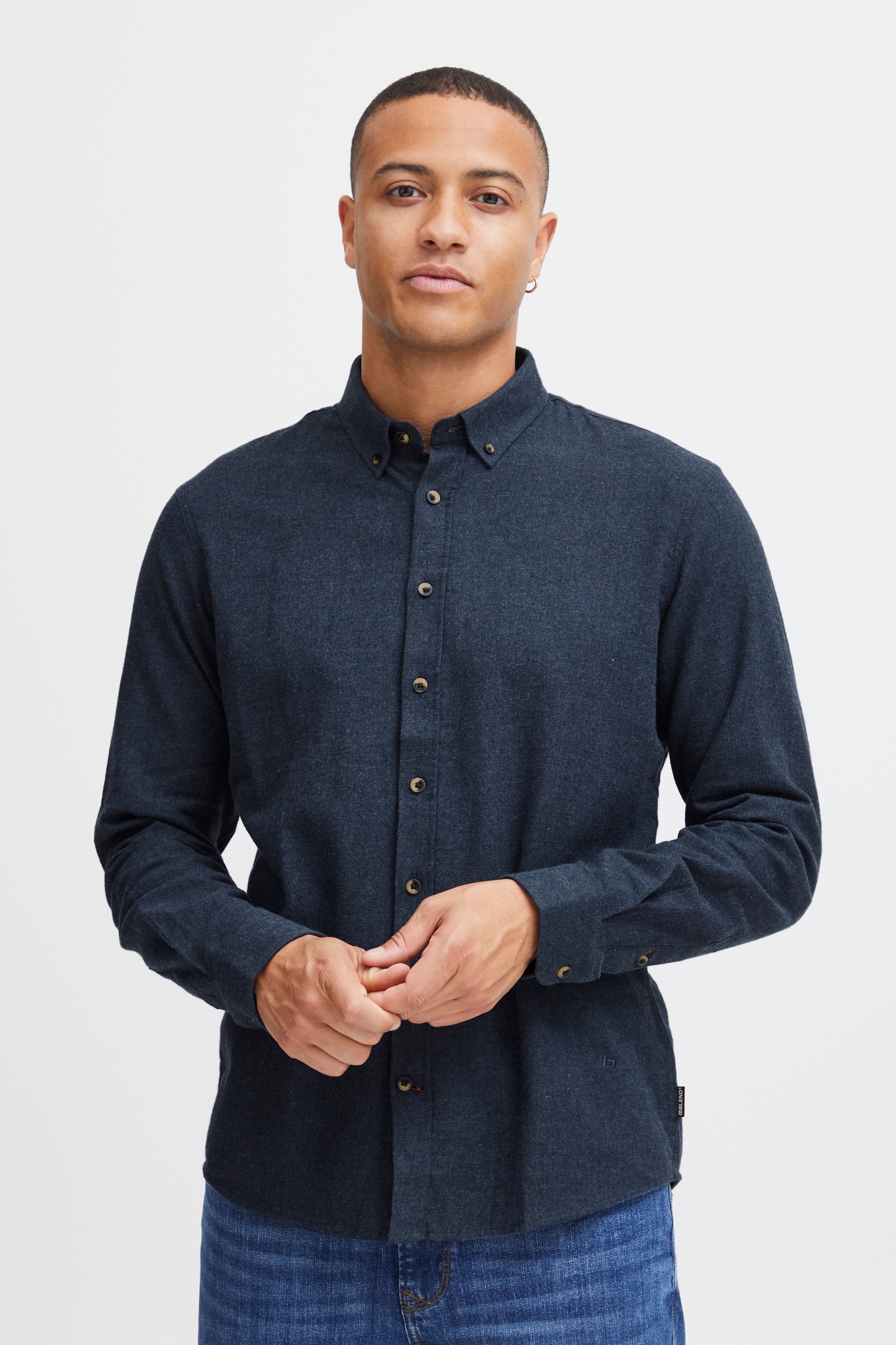 Image of Blend Langarmhemd "BHBurley shirt" Baumwolle, regular fit