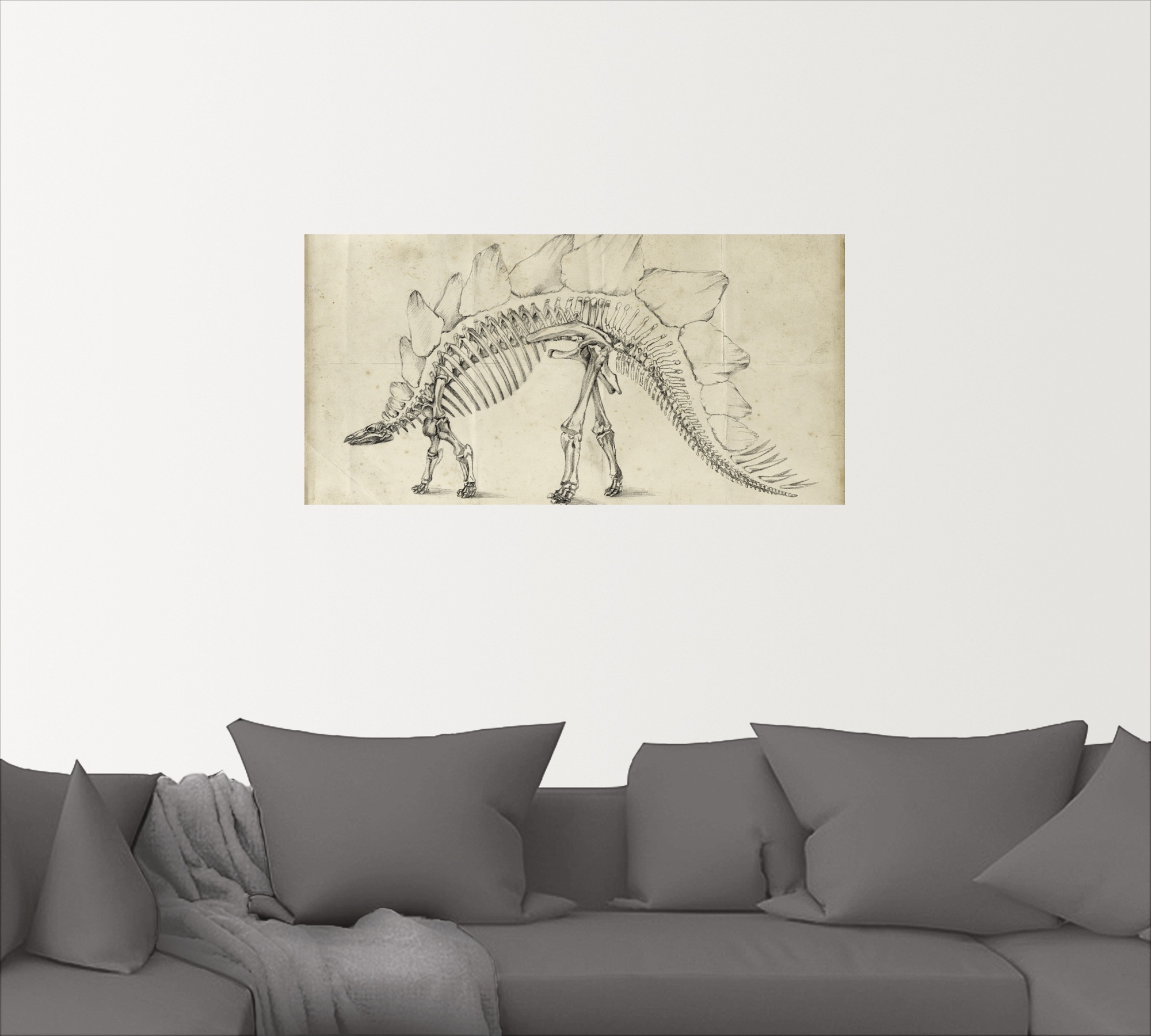 Artland Wandbild »Dinosaurier Lehre III«, Dinosaurier, (1 St.), als Alubild, Outdoorbild, Wandaufkleber in verschied. Grössen