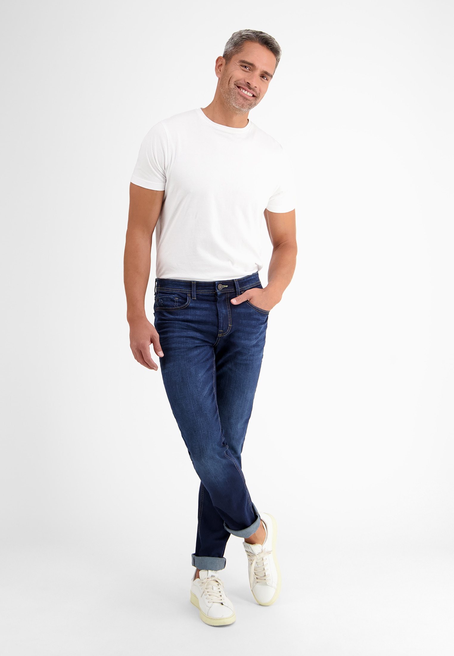 LERROS Jeans Relax-fit »LERROS BAXTER 5-Pocket-Denim im Used-Look, RELAXED FIT«