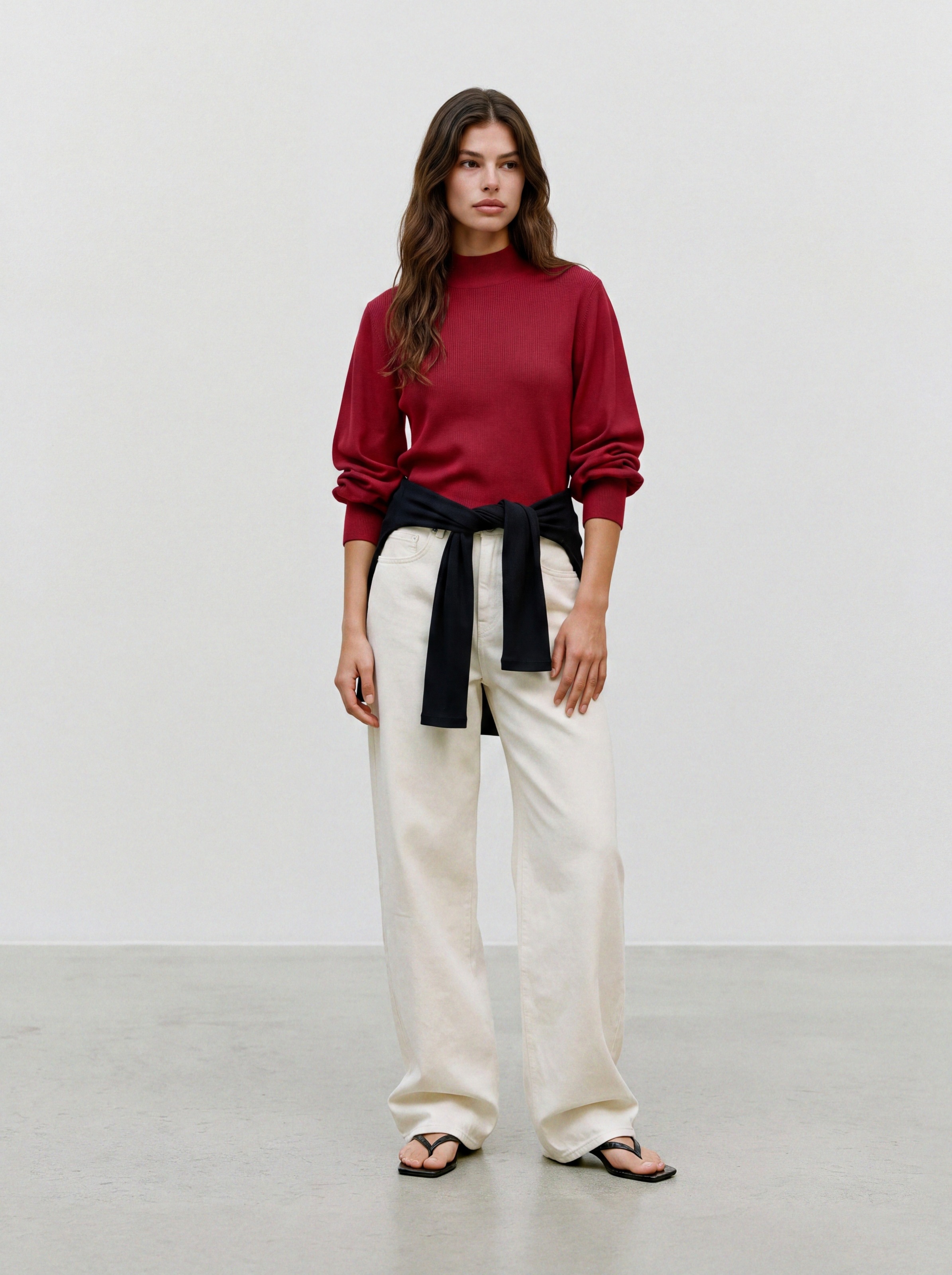 Vero Moda Strickpullover »VMHOLLYKARIS LS FUNNELNECK PULLOVER BOO« Viskosemischung