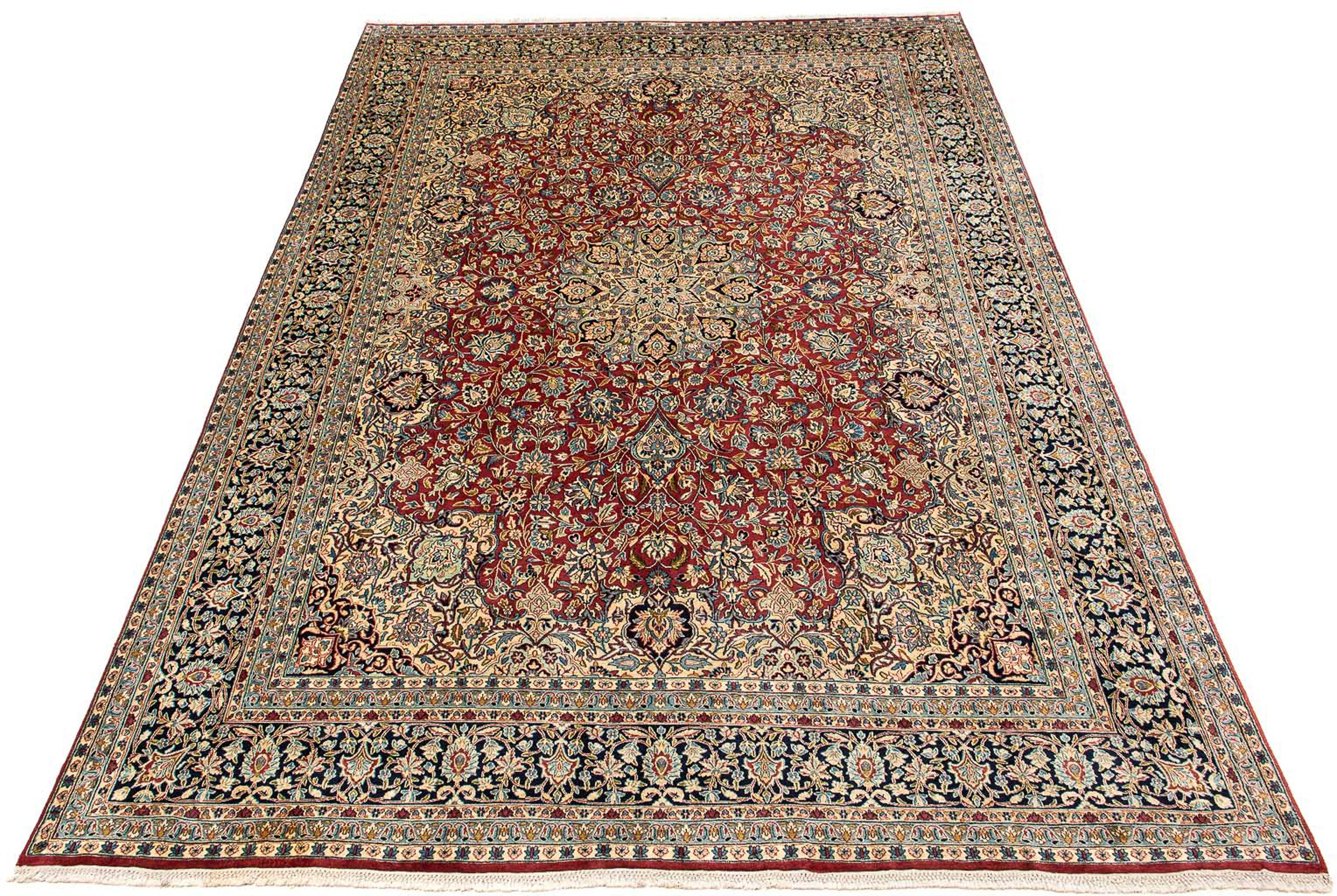 Image of morgenland Orientteppich »Perser - Royal - 424 x 300 cm - mehrfarbig«, rechteckig, 10 mm Höhe, Wohnzimmer, Handgeknüpft, Einzelstück mit Zertifikat bei Ackermann Versand Schweiz