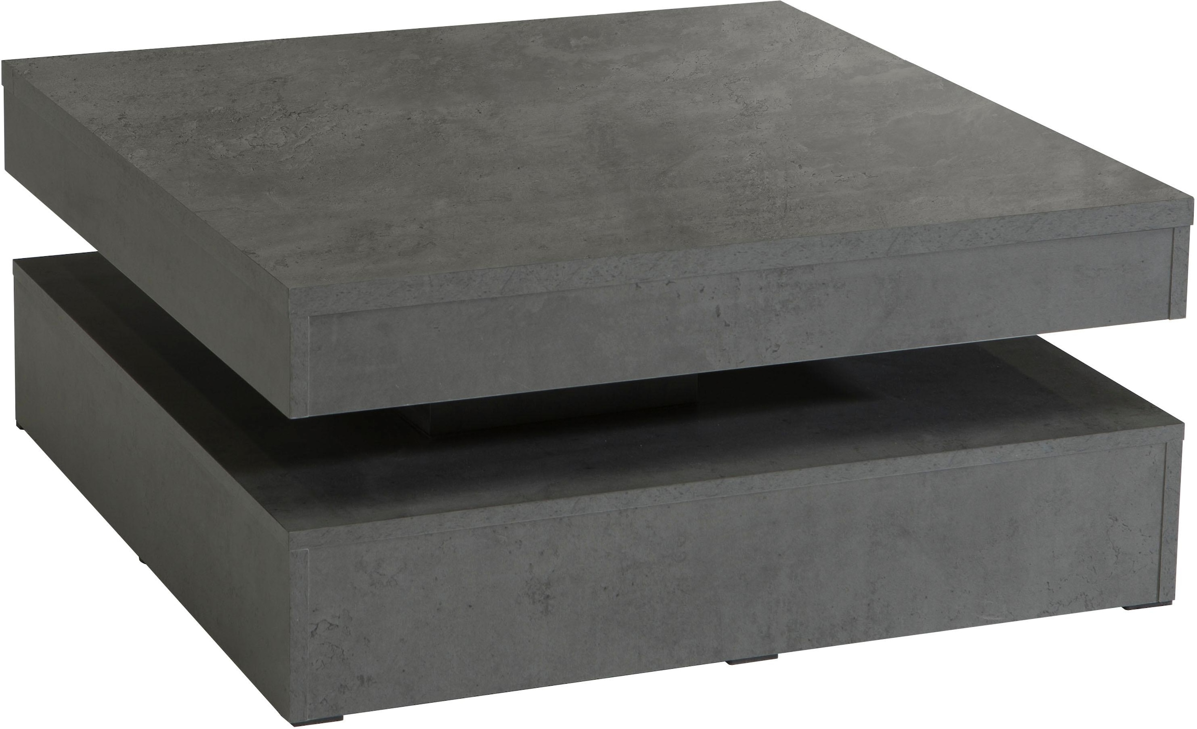 Image of FORTE Couchtisch mit Funktion, drehbare Tischplatte, Breite ca. 78x78 cm