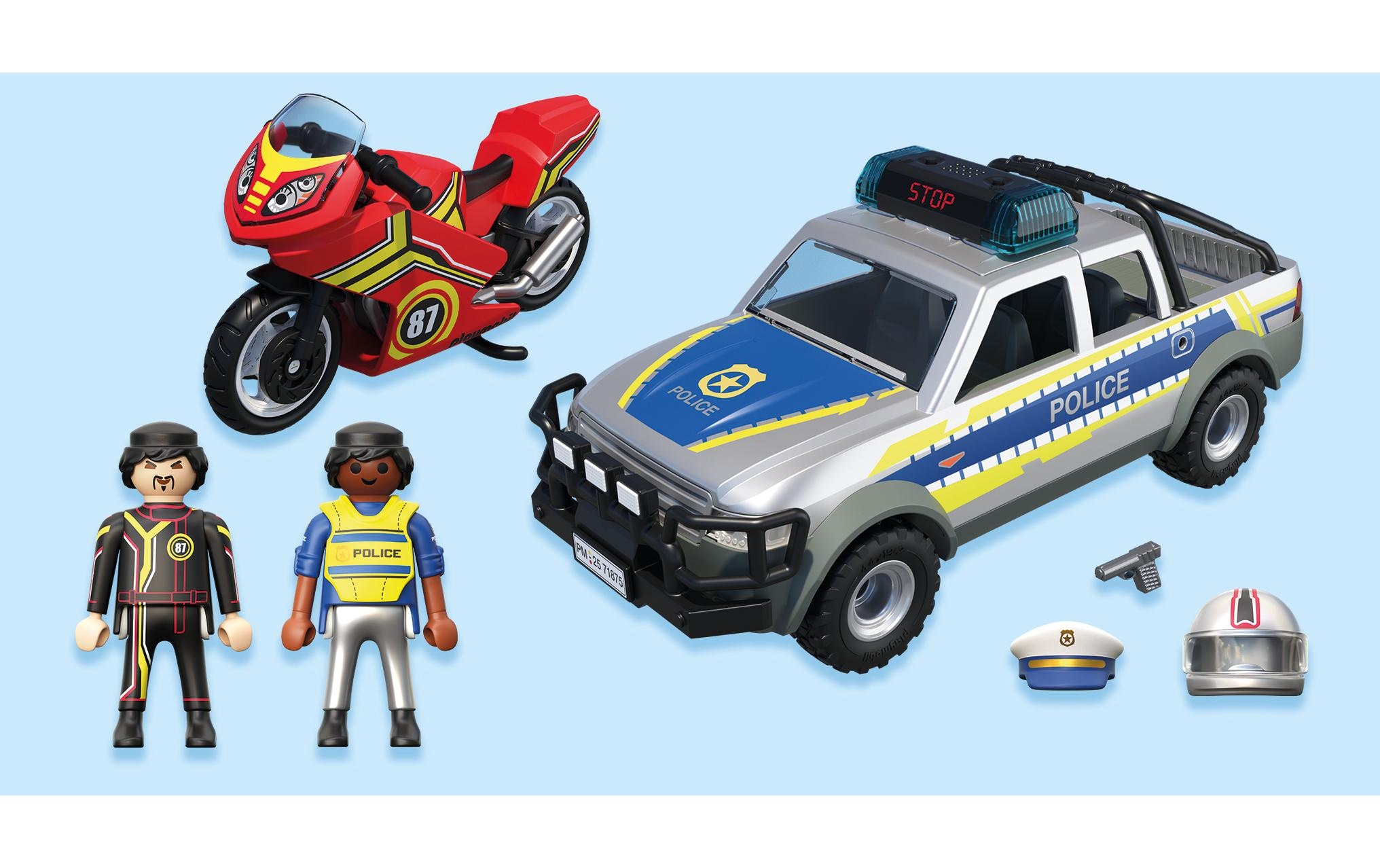 Playmobil® Jeu de construction »Action Heroes Verfolgungsjagd mit Polizei Pick-Up 71875«