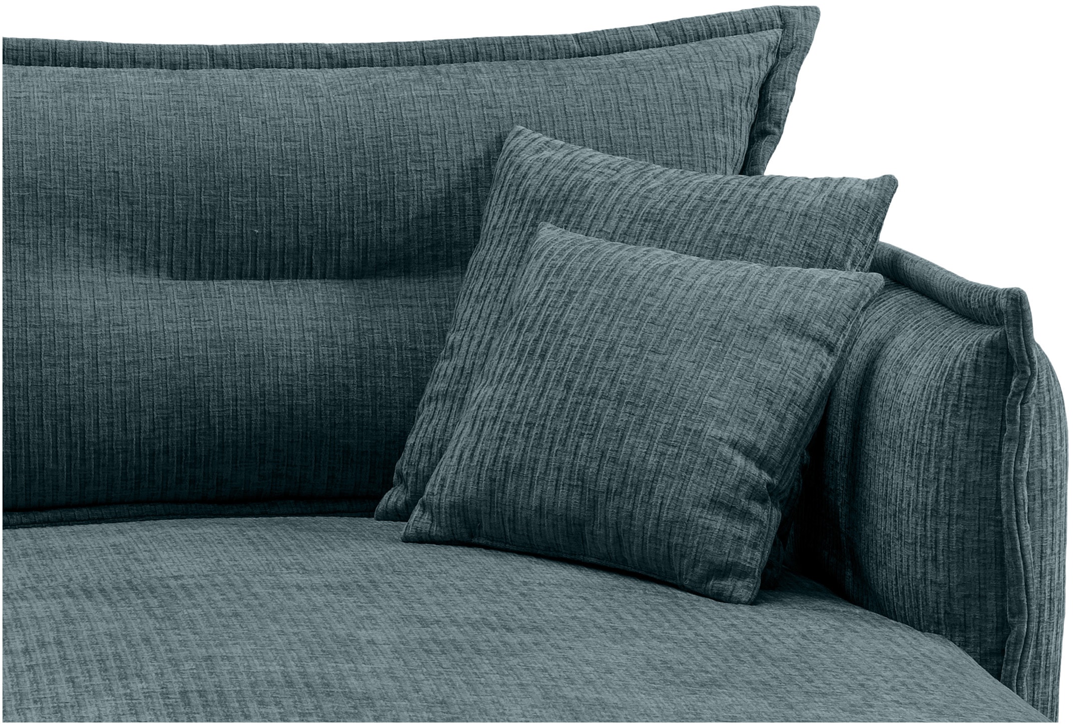 INOSIGN Ecksofa »Lazio modern und bequem, schmale Armlehnen, tolle Detailverarbeitung«, zwei verschiedene Fussfarben wählbar