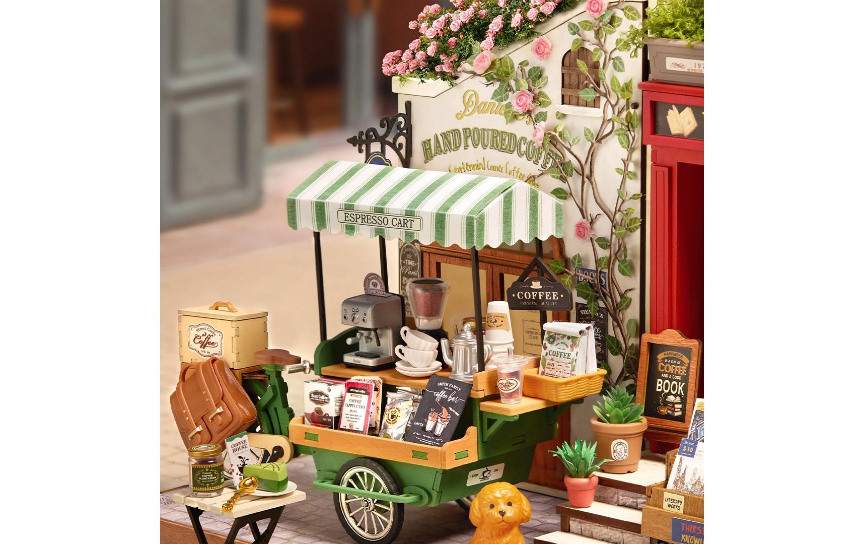   Modellbausatz »Rolife Aromatic Coffee Cart 1:20« 162 Stk. tlg.