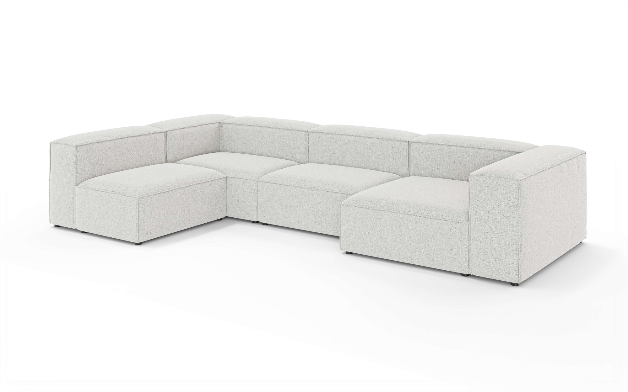 INOSIGN Wohnlandschaft »HAILY U-Form mit Ottomane links/rechts, Masse B/T/H: 360/200/72 cm«, als Modul oder separat verwendbar, für individuelle Zusammenstellung