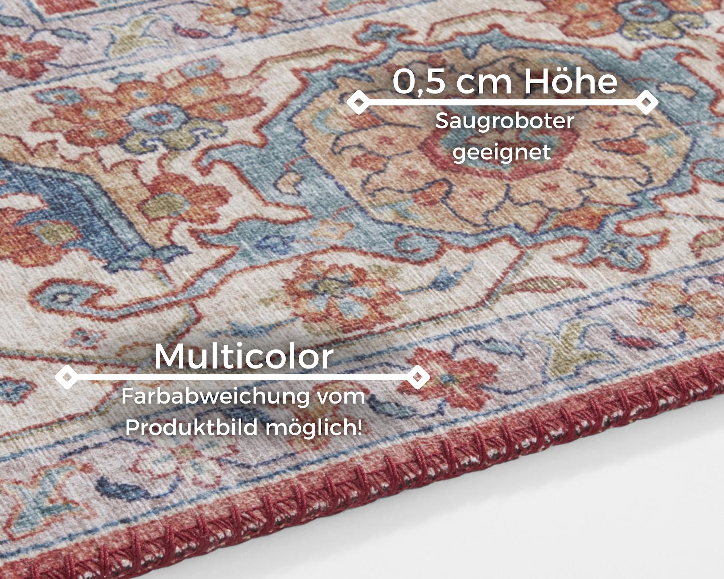 HANSE Home Teppich »Sylla«, rechteckig, 5 mm Höhe, Orientalisch, Läufer, Vintage, Wohnzimmer, Schlafzimmer, Esszimmer