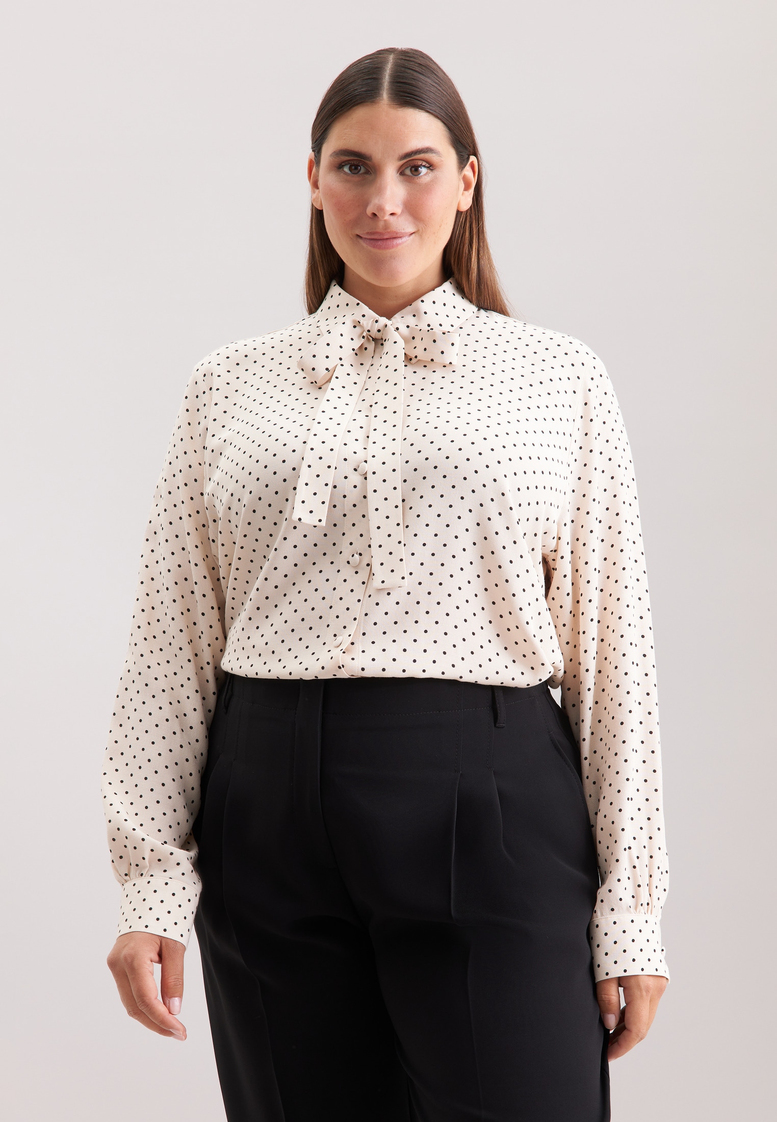 Image of seidensticker Klassische Bluse "Schwarze Rose" 1/1 Kragen Druck