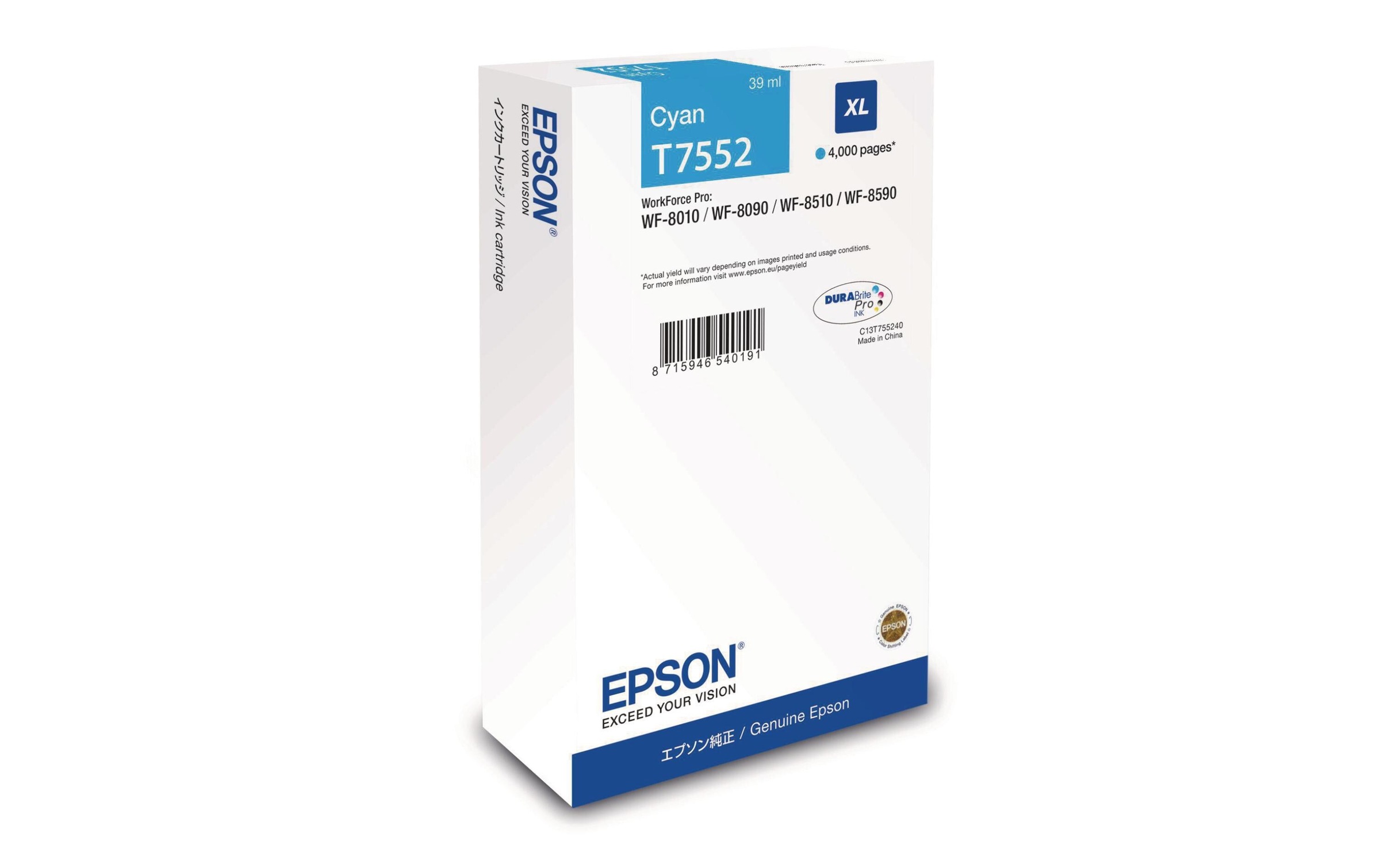 Image of Epson Tonerpatrone »C13T755240 Cyan« bei Ackermann Versand Schweiz