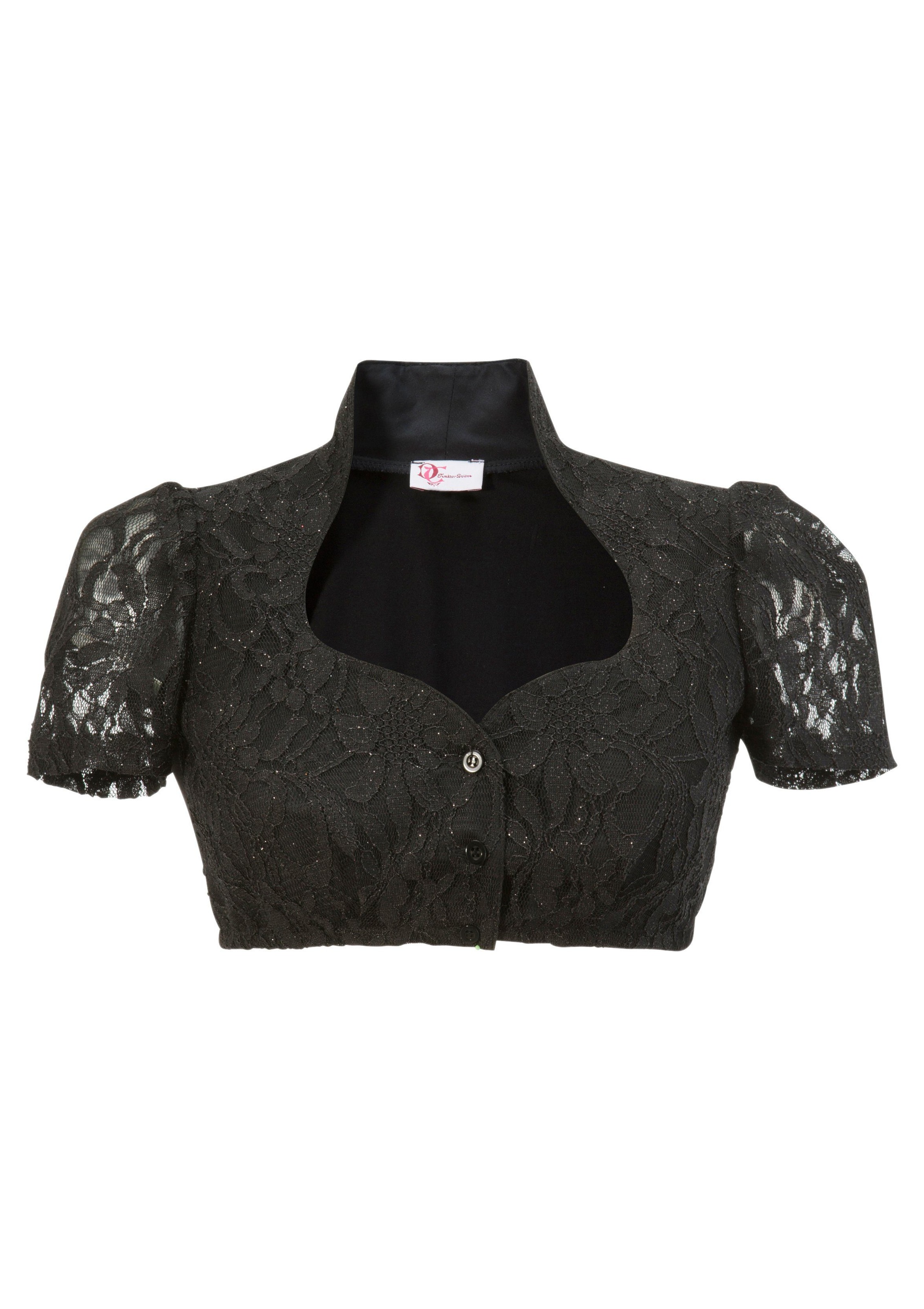 Turi Landhaus Dirndlbluse mit Gummizug am Saum