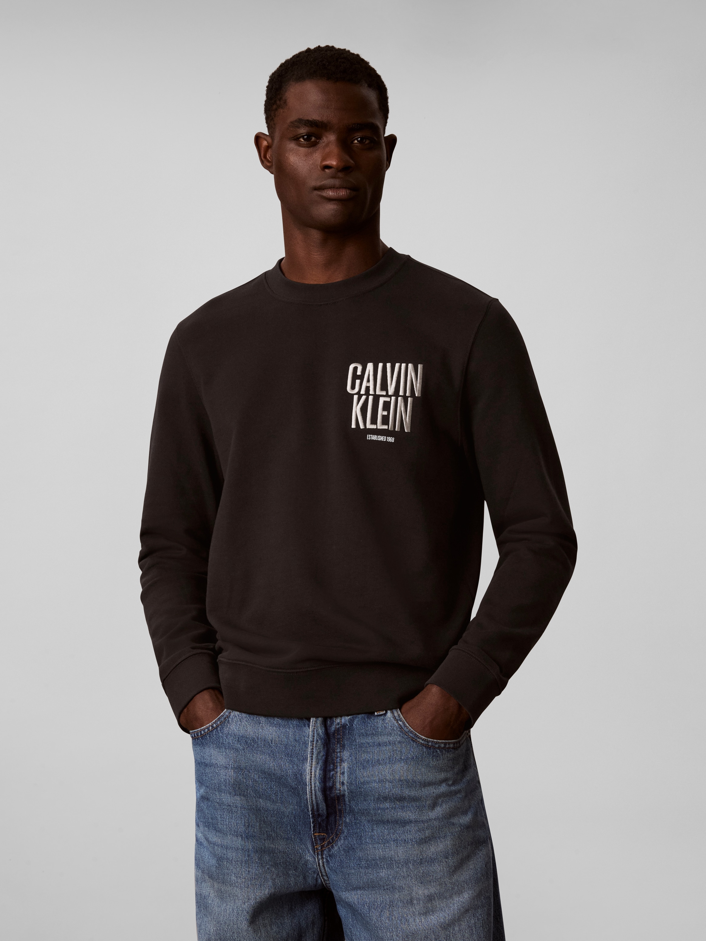 Image of Calvin Klein Sweatshirt "BOLD CALVIN KLEIN", Regular fit mit Markenprint