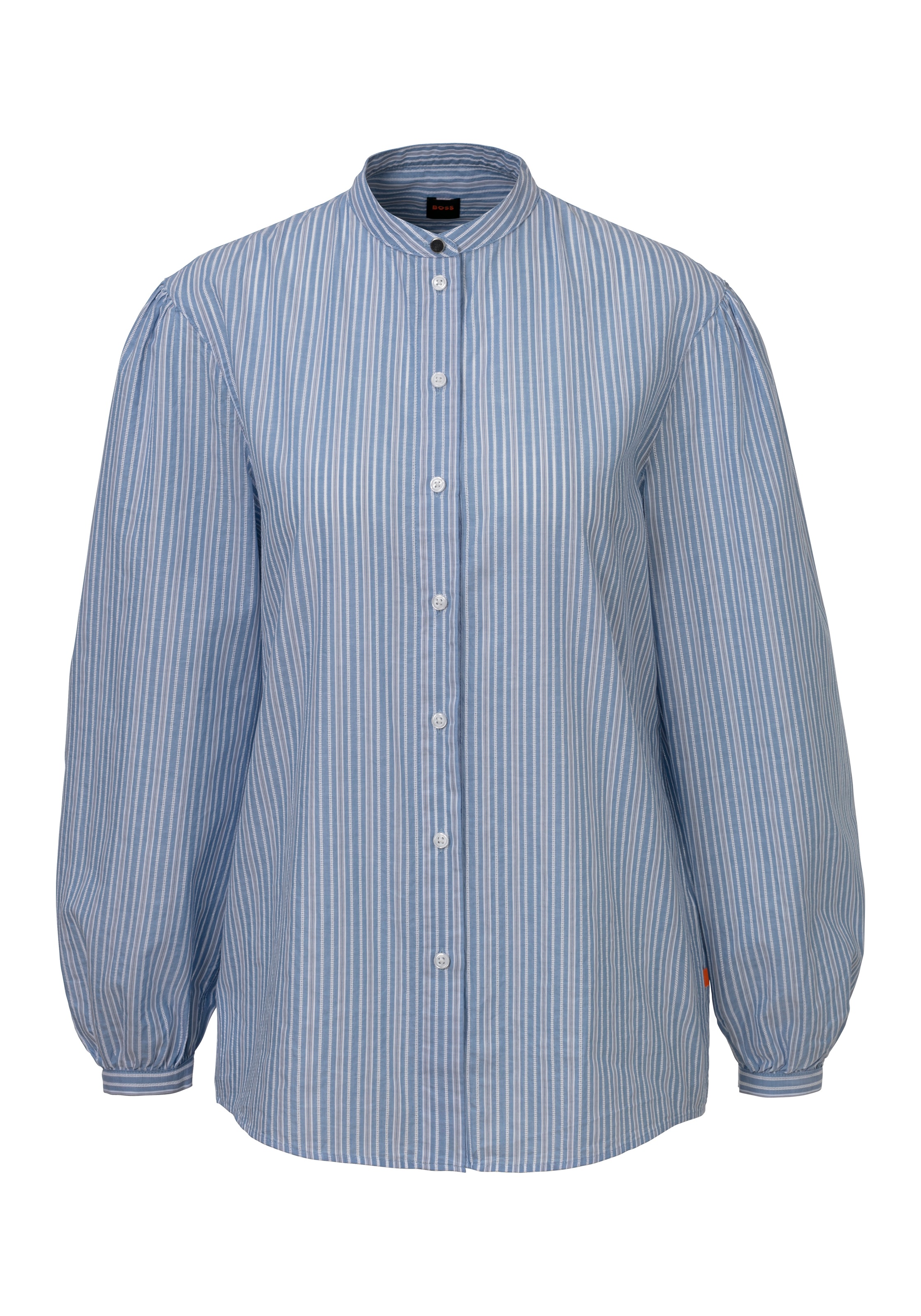 Image of BOSS ORANGE Klassische Bluse "Bilast Premium Damenmode" mit Raffungen an den Ärmeln