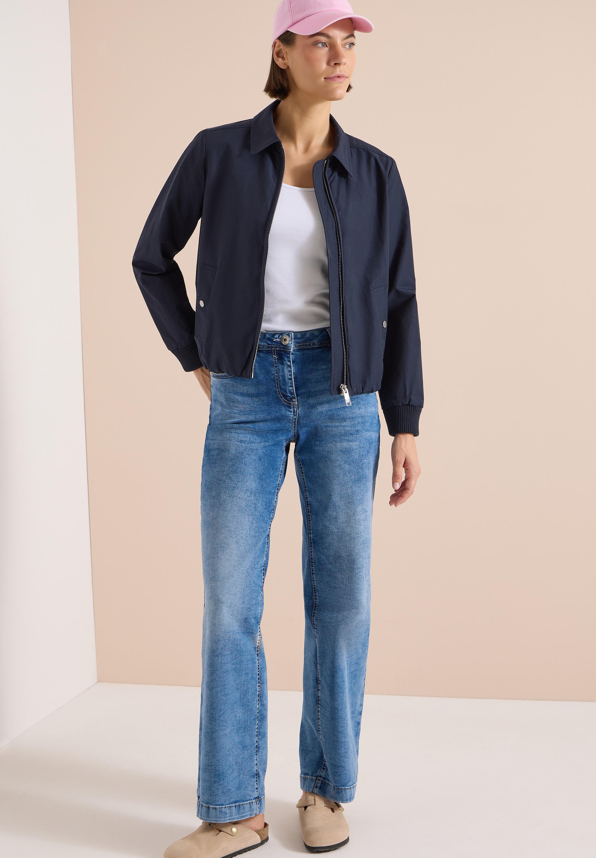 Cecil Jackenblazer Blouson mit Hemdblusenkragen