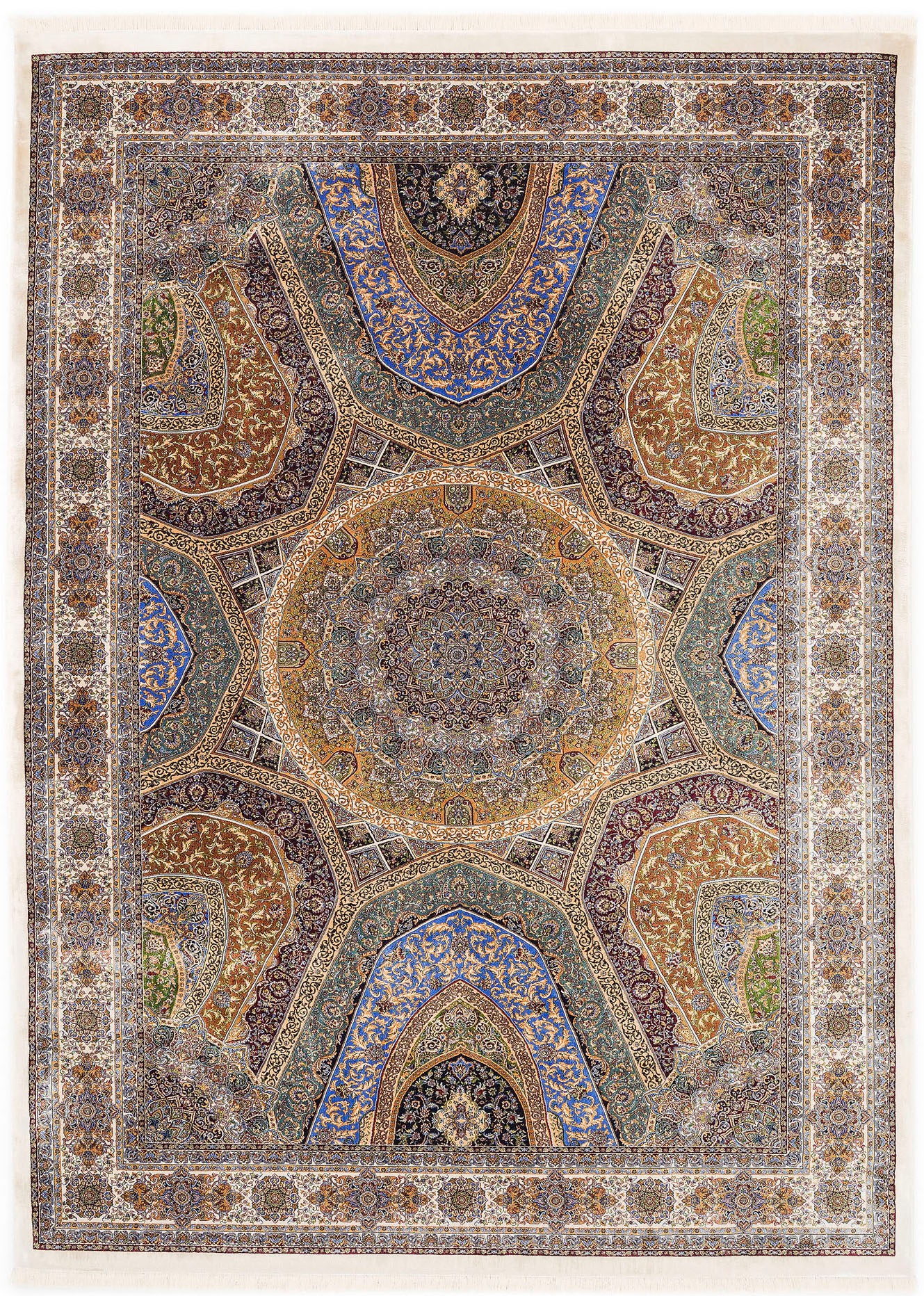 Image of OCI DIE TEPPICHMARKE Teppich »SILK LINE SHAH ABBAS«, rechteckig, 5 mm Höhe, Wohnzimmer bei Ackermann Versand Schweiz