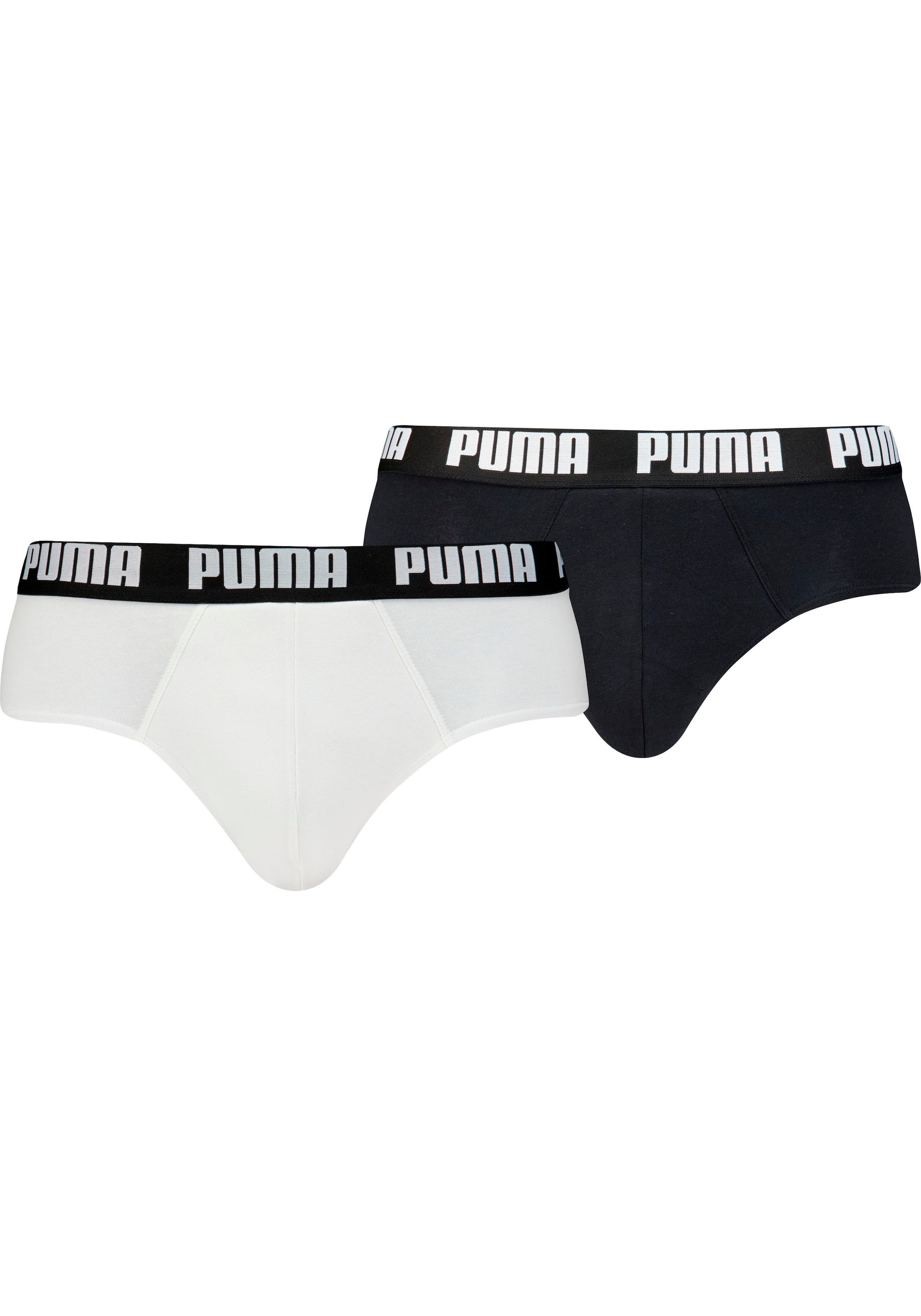 Image of PUMA Slip "MEN EVERYDAY BRIEFS 2P" 2er Pack, ohne Eingriff, Logobund