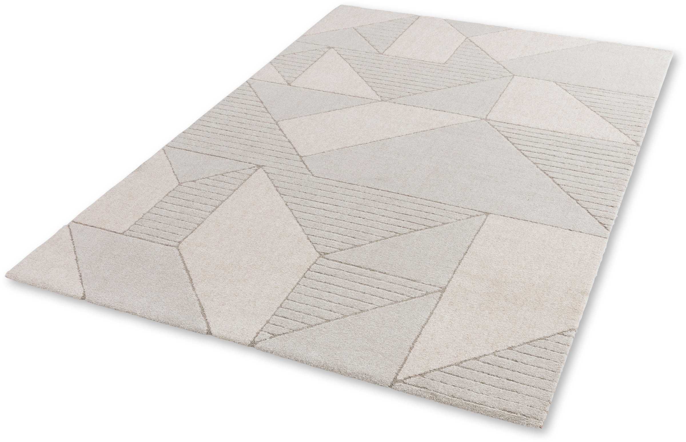 Image of SCHÖNER WOHNEN-Kollektion Teppich "Amaze 242" rechteckig 17 mm Höhe weicher grafischer Kurzflor, Wohnzimmer, Schöner Wohnen Kollektion