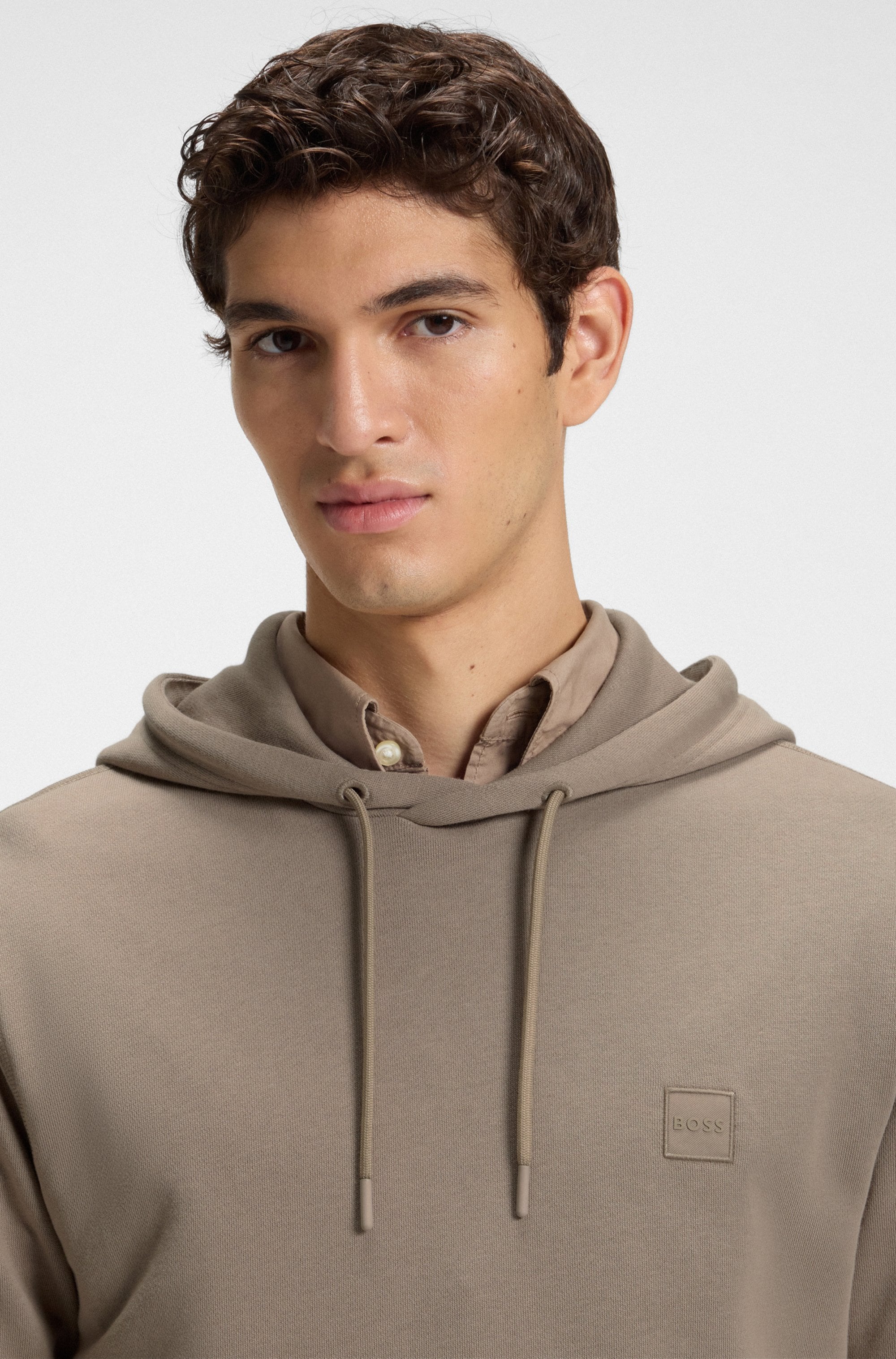 BOSS ORANGE Kapuzensweatshirt »Wetalk« mit gesticktem BOSS Markenlabel