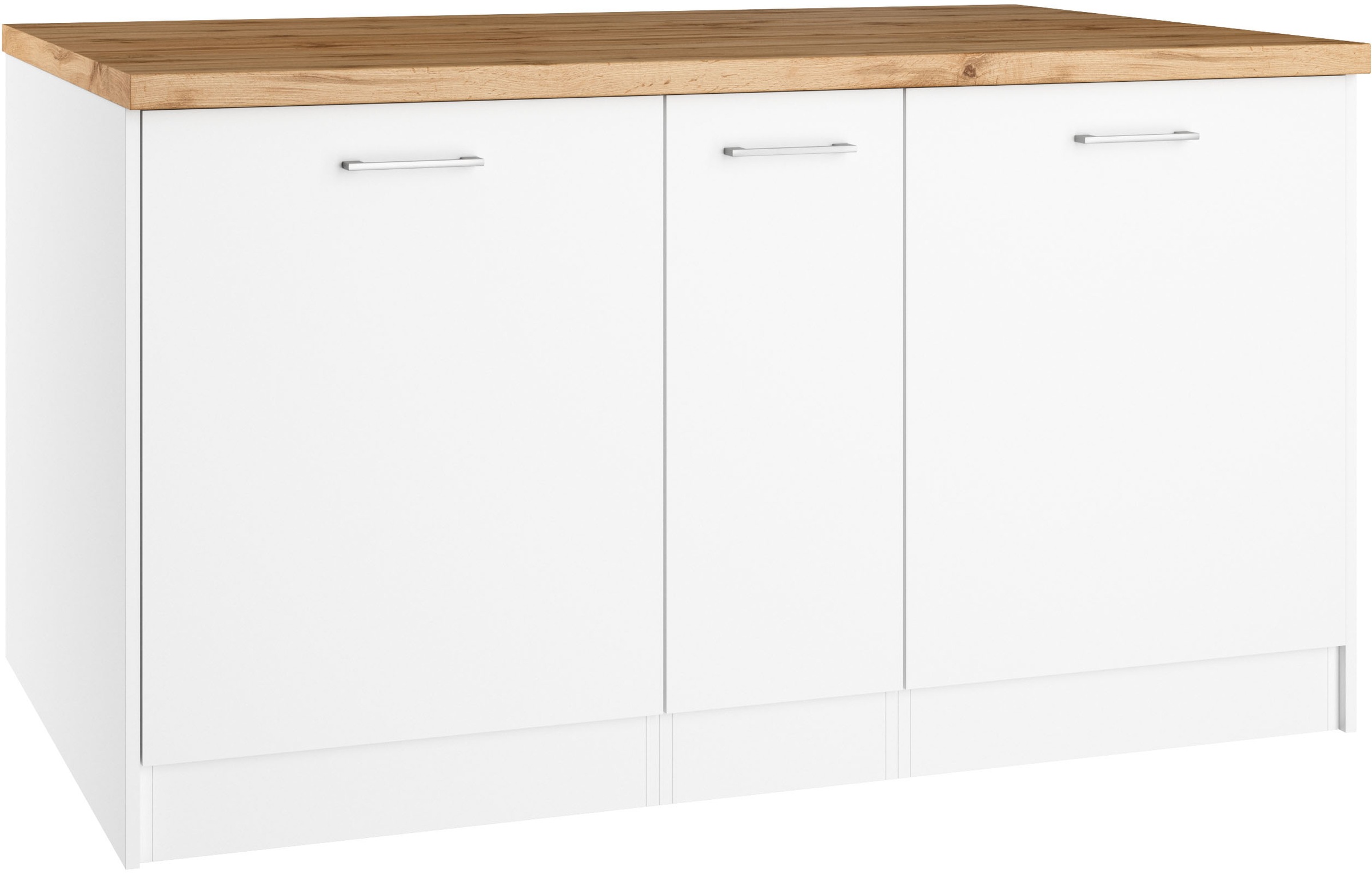 KOCHSTATION Ilot de cuisine »KS-Milan« dimensions 153/100 cm, beaucoup d’espace de rangement, lieu central : cuisine
