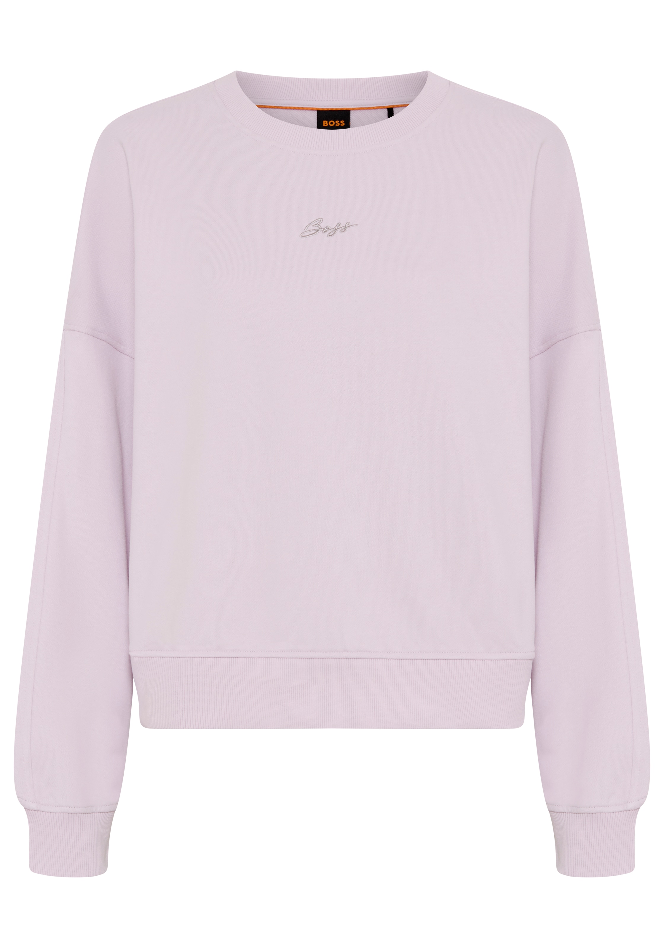 Image of BOSS ORANGE Sweater "Ever Premium Damenmode", mit Logostickerei, aus Baumwolle