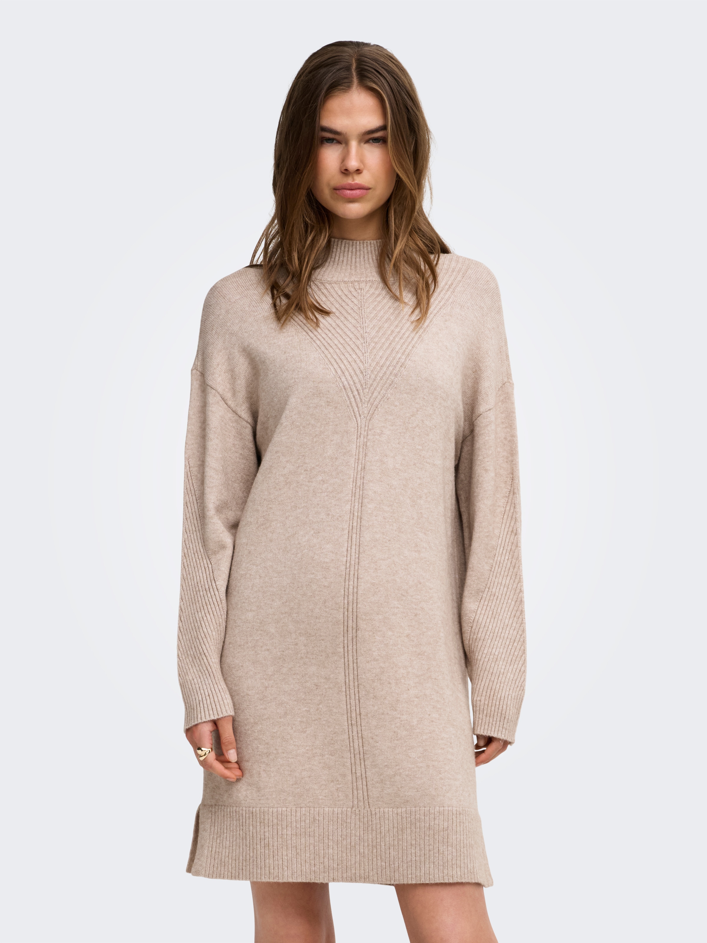 Image of ONLY Strickkleid "ONLPRINCESS LS HIGHNECK DRESS KNT" Viskosemischung, regular fit