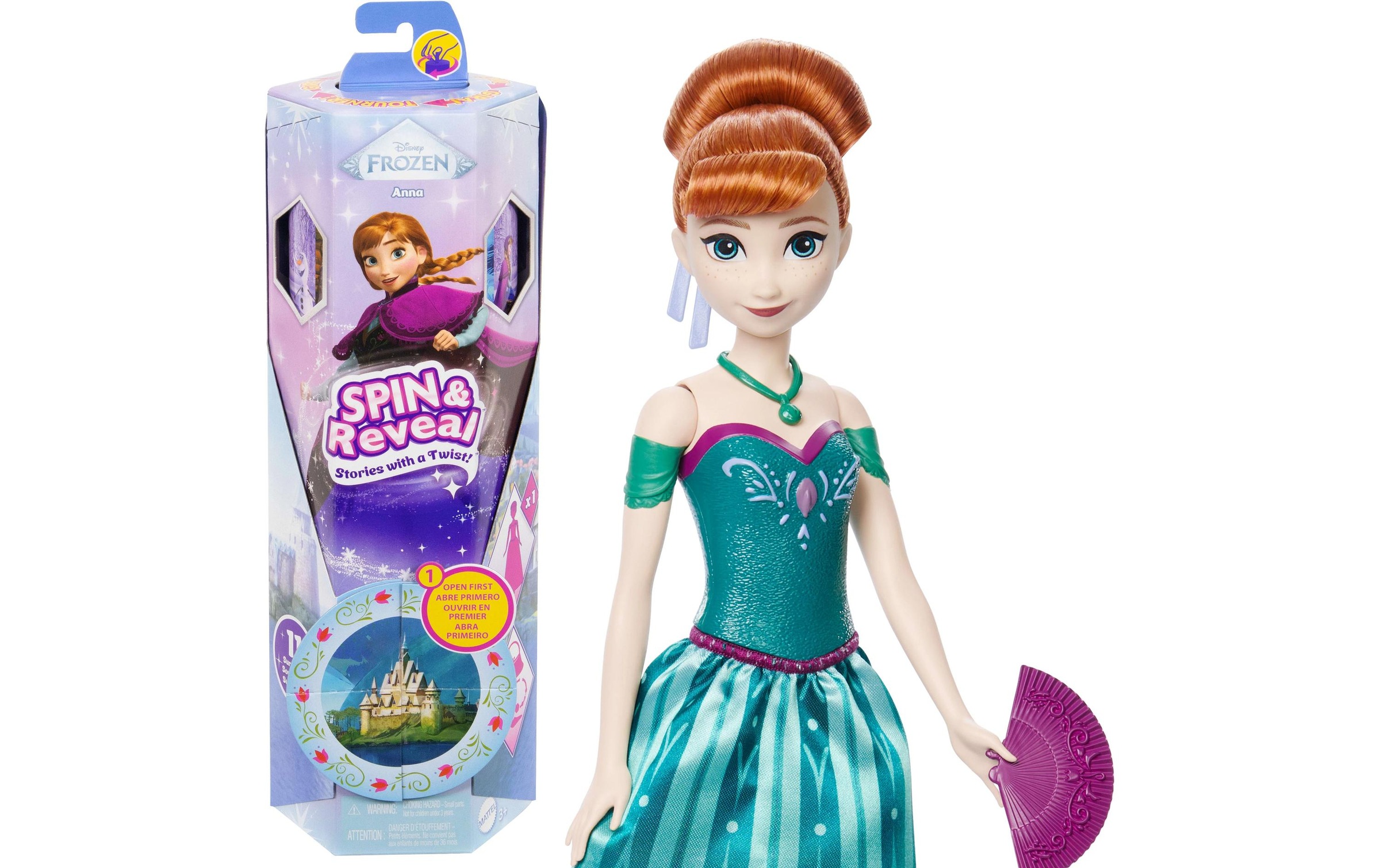 Disney Frozen Anziehpuppe »Frozen Eiskönigin Spin & Reveal Anna«
