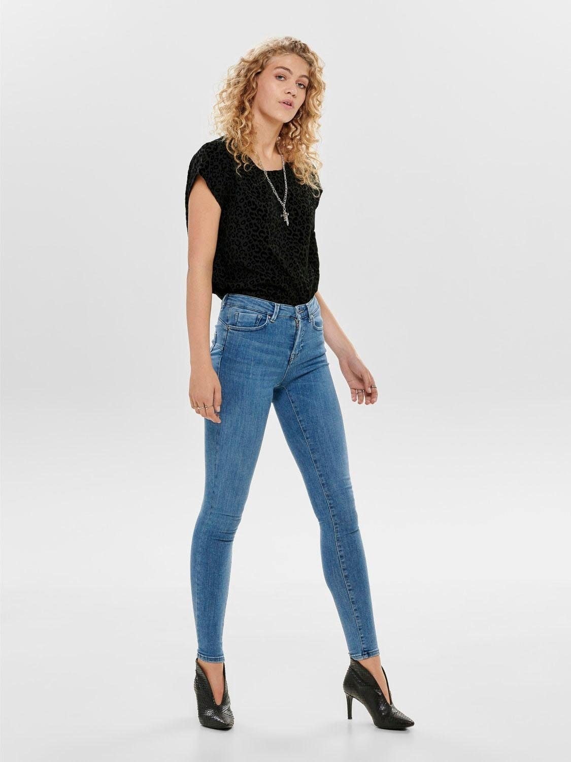 ONLY Skinny-fit-Jeans »ONLPOWER MID SK PUSH REA2981 NOOS«, mit Push-up-Effekt