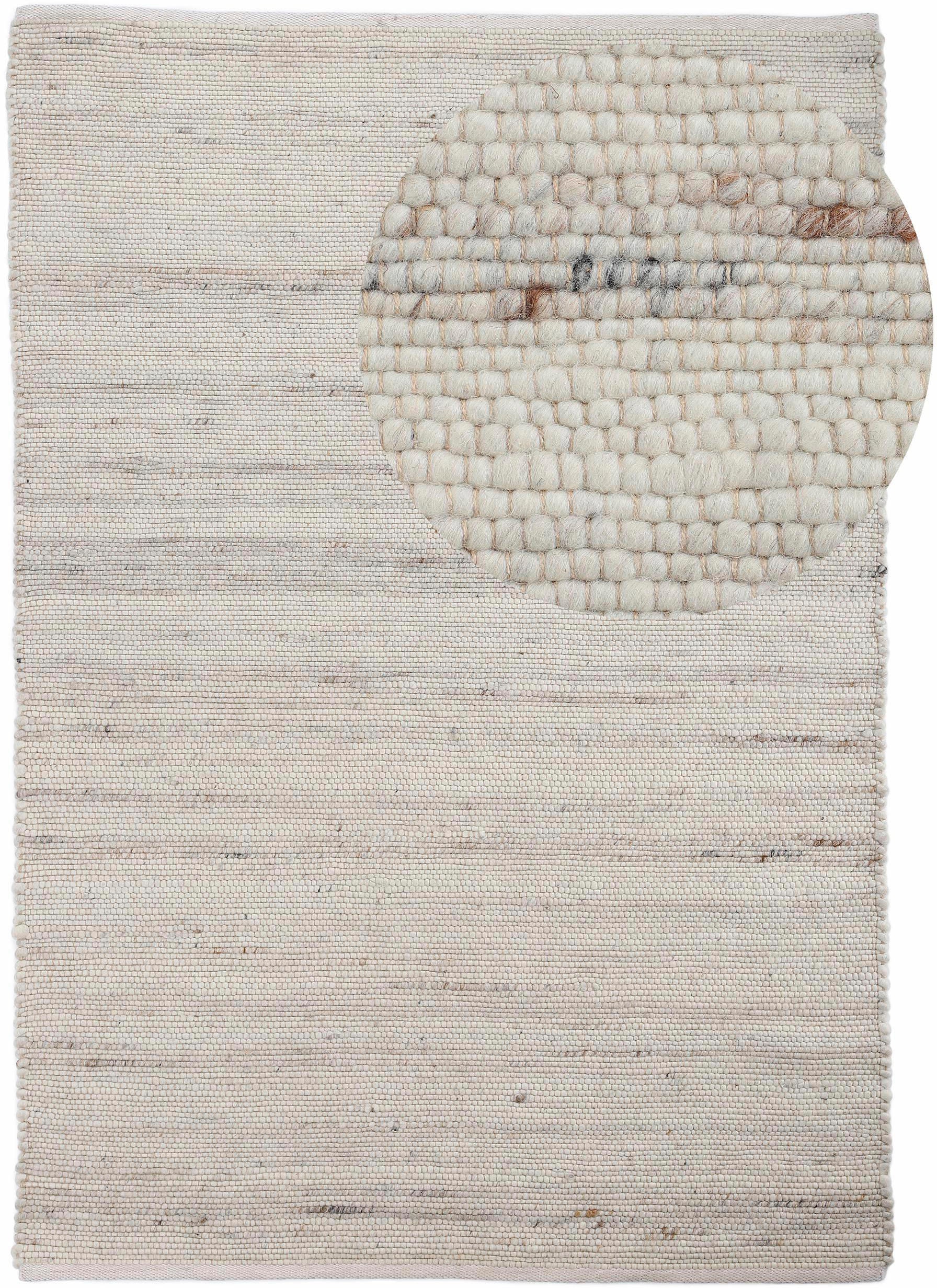 Image of carpetfine Wollteppich "Passau Handwebteppich" rechteckig 10 mm Höhe Naturfaser, Wolle, handgewebter Wendeteppich, Schlafzimmer, Wohnzimmer