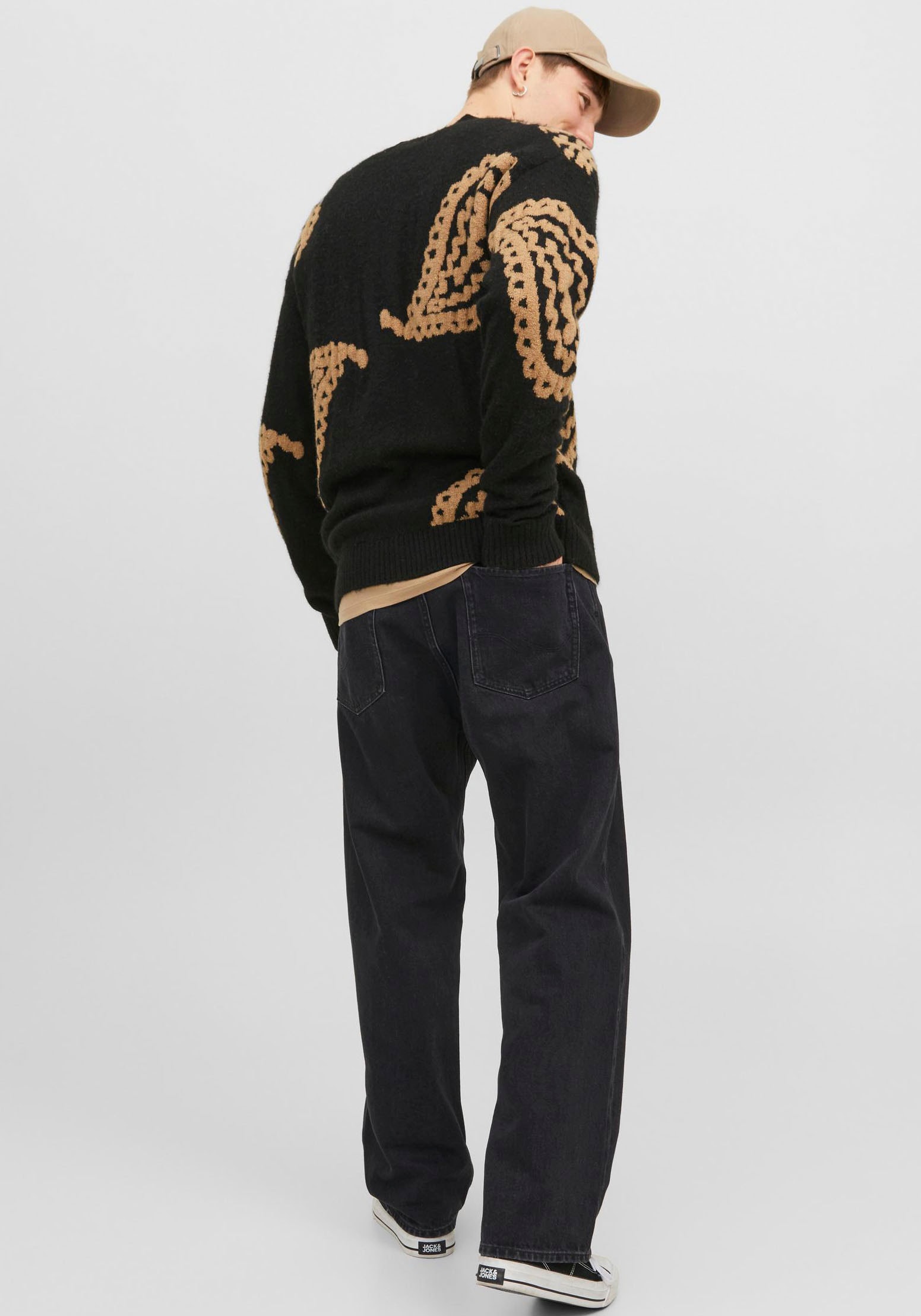 Jack & Jones Relax-fit-Jeans »JJIALEX mit cleanem Look und Taschenvielfalt«, mit Gürtelschlaufen