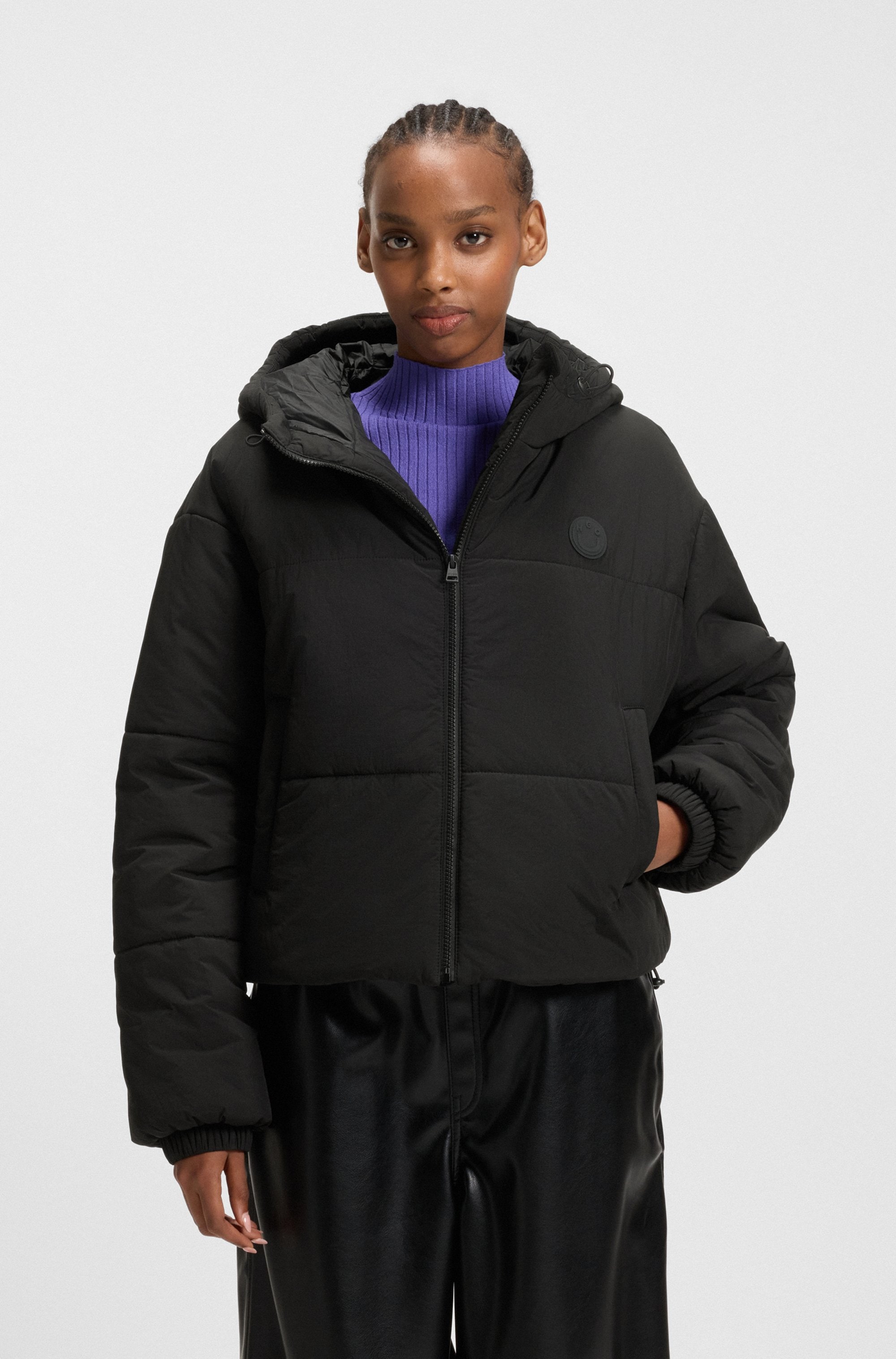 Image of HUGO Steppjacke "Freya" mit Kapuze Relaxed Fit, mit Kapuze