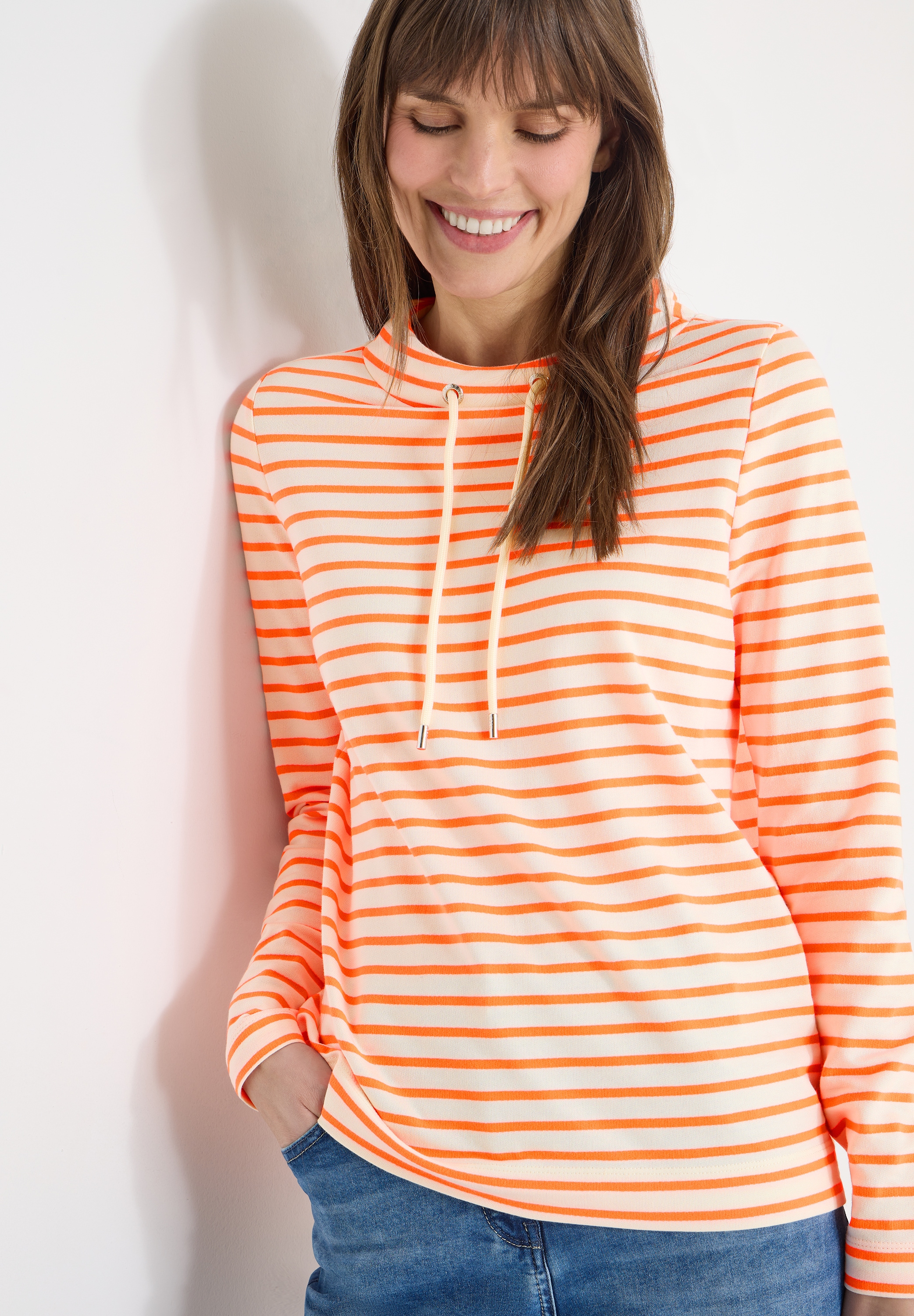 Image of Cecil Langarmshirt mit Streifenmuster