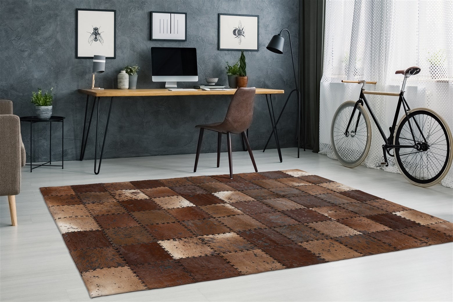 Arte Espina Teppich »Voila 100«, rechteckig, handgenähter Flachflor-Teppich im Patchwork-Design.