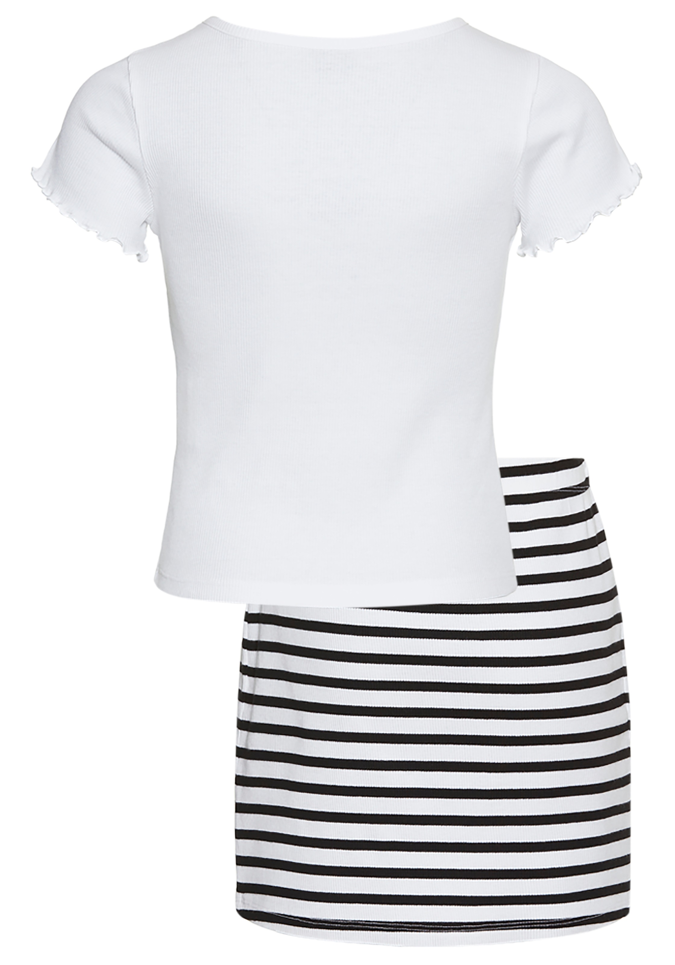 KIDSWORLD Shirt & Rock »Set aus T-Shirt und Rock« Set, 2, 2 Outfit aus T-Shirt und Rock