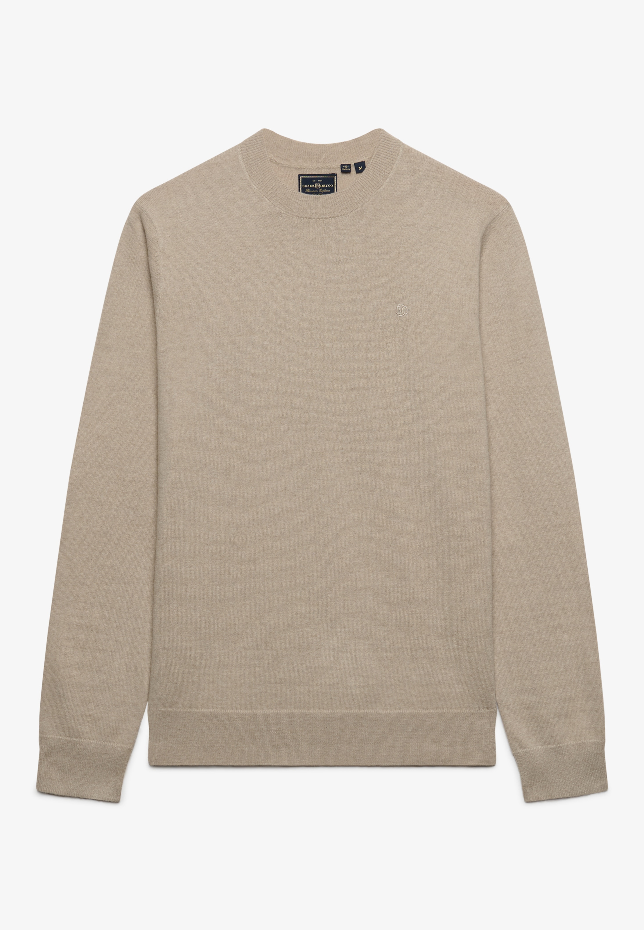 Superdry Rundhalspullover »ESSENTIAL LW WOOL BLEND JUMPER« Baumwollmischung, slim fit