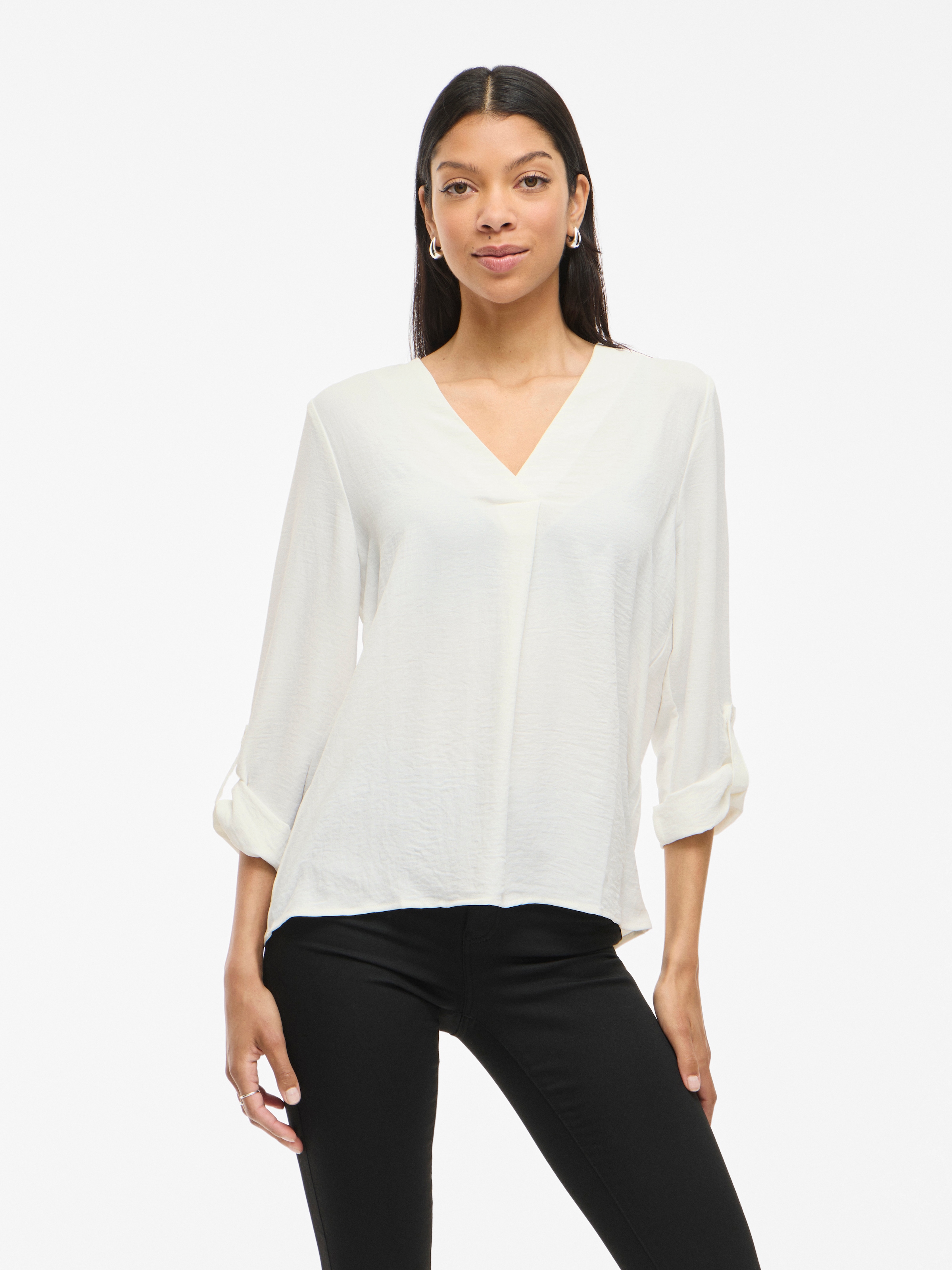 Vila Chemisier »VIJOSA 3/4 V-NECK TOP - NOOS«