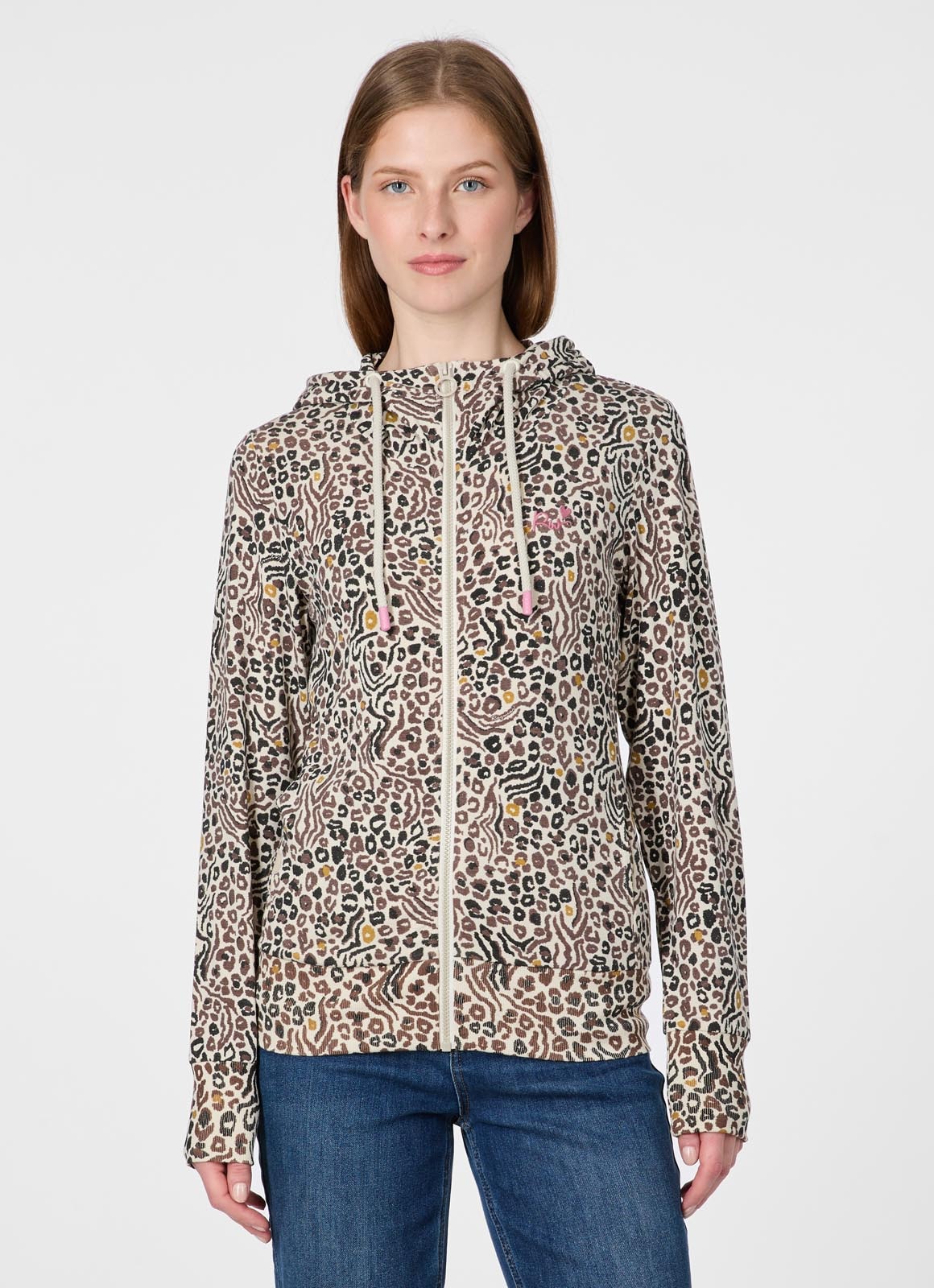 Image of Ragwear Sweatjacke "PAYA PRINT" Bestseller aus dünner Viskosemischung und Allover-Print