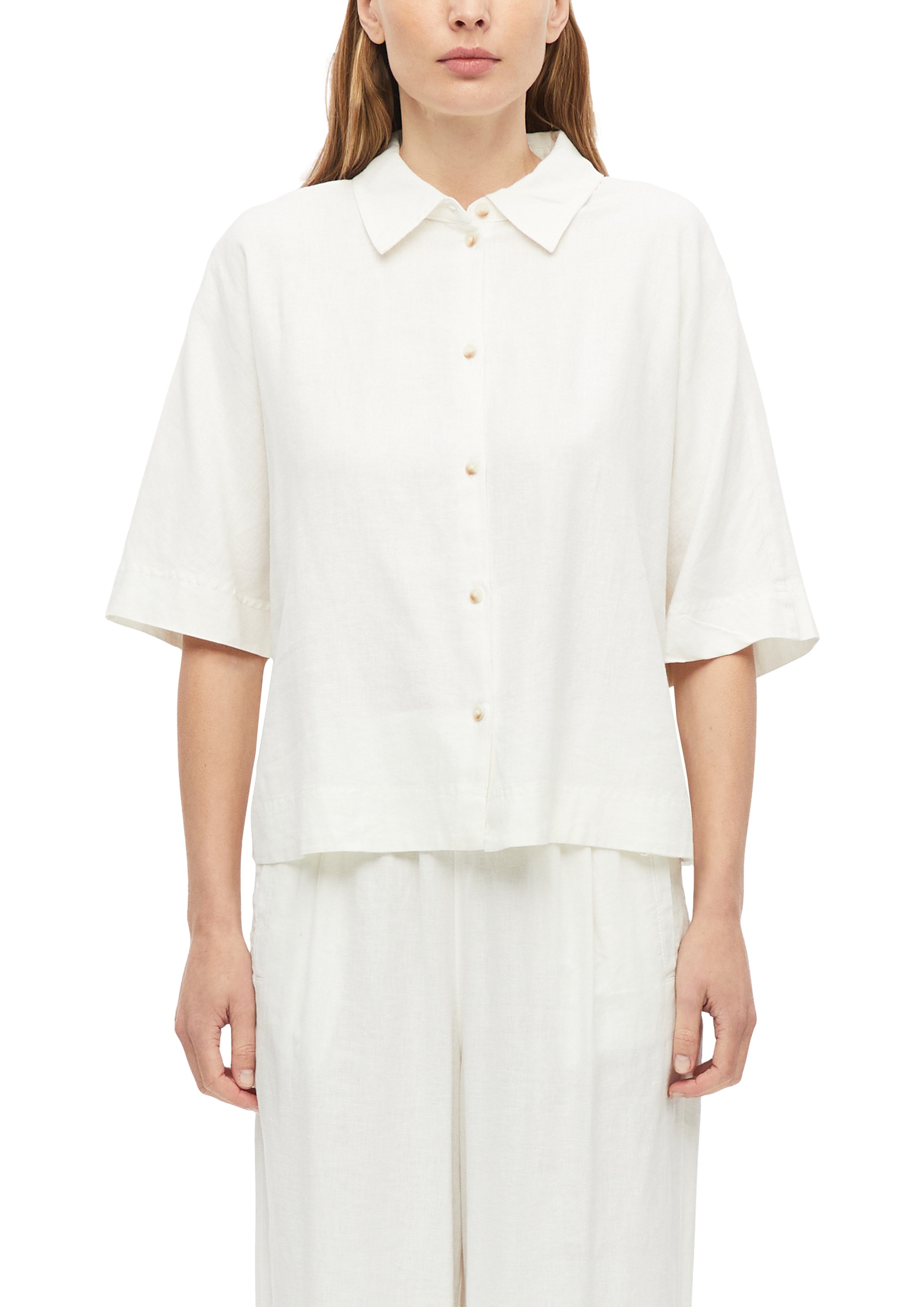 Image of s.Oliver Hemdbluse kurz, mit Knopfleiste