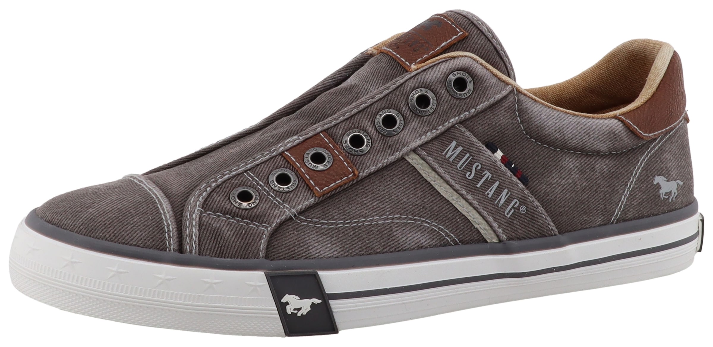 Image of Mustang Shoes Slip-On Sneaker "Calogero" Slipper, Freizeitschuh, Halbschuh mit Kontrastnähten