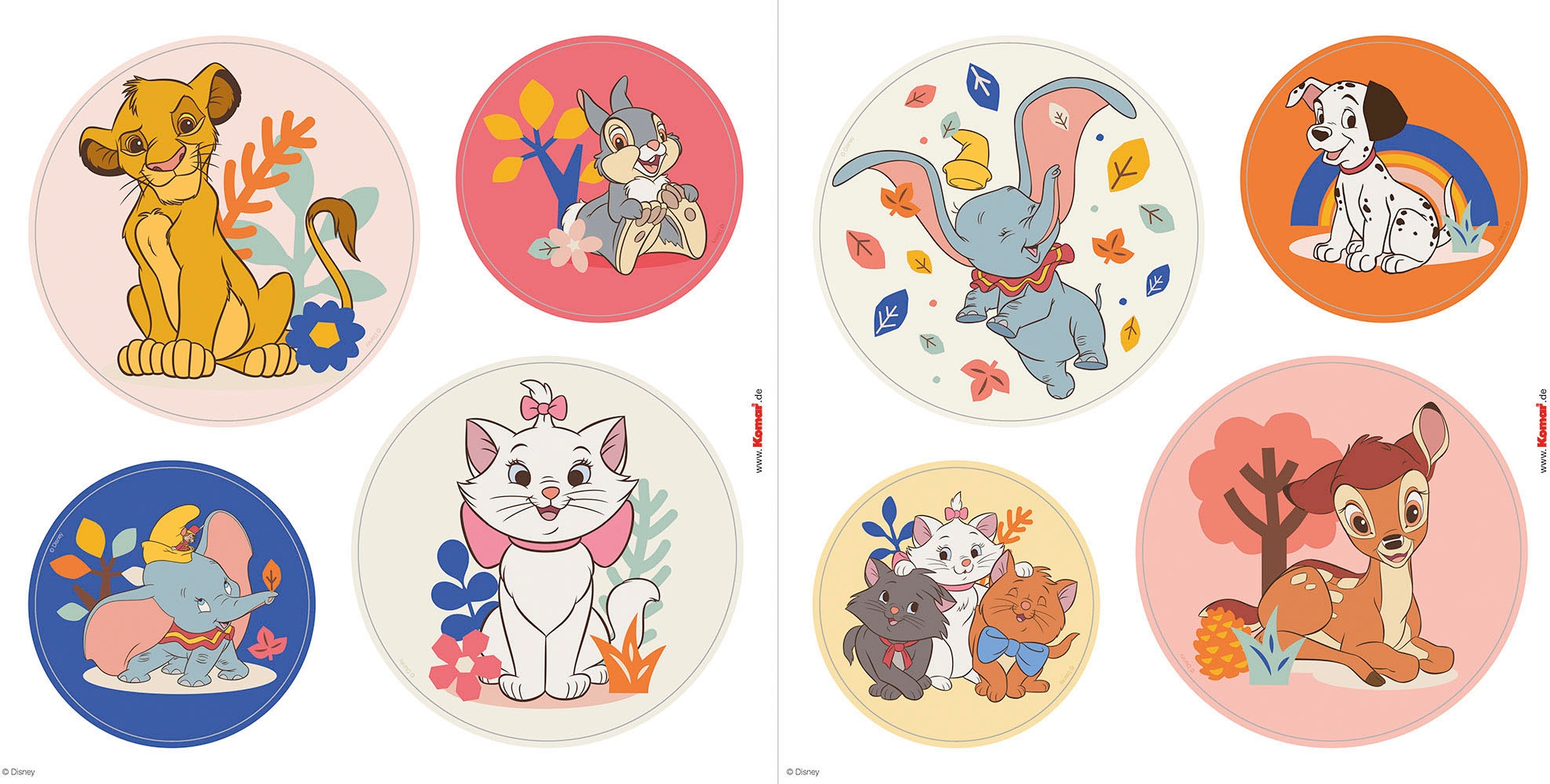 Komar Fensterbild »Better Together Bubbles - Grösse 30 x 30 cm, 2 Bogen« Fenstersticker, selbsthaftend