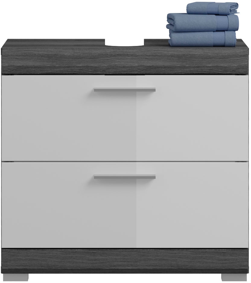 INOSIGN Badmöbel-Set »Siena, 3 teilig, bestehend aus:«, (Set, 3 St.), Hochschrank, Waschbeckenunterschrank, Spiegelschrank