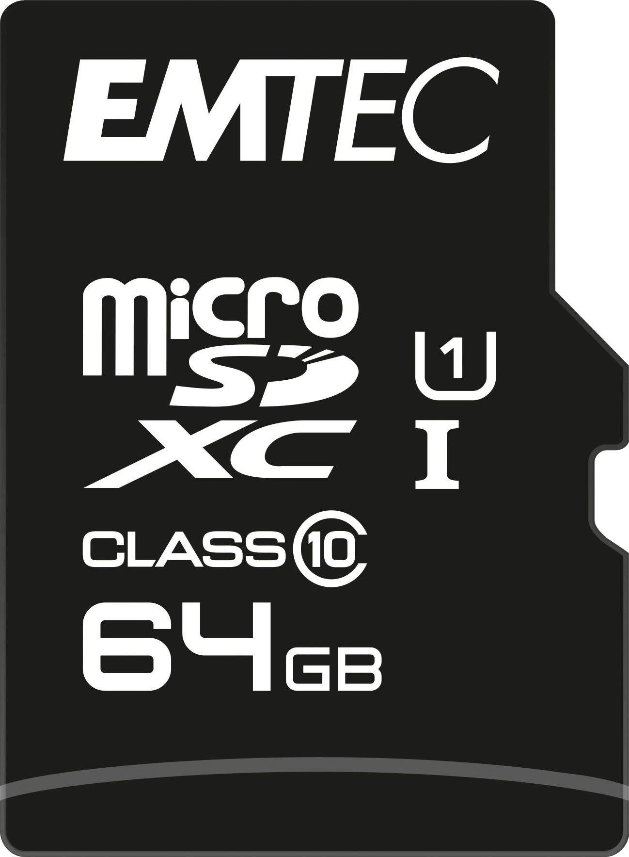 Image of EMTEC Speicherkarte »microSD UHS-I U1 EliteGold«, (Class 10 85 MB/s Lesegeschwindigkeit), inkl. SD-Karten-Adapter bei Ackermann Versand Schweiz