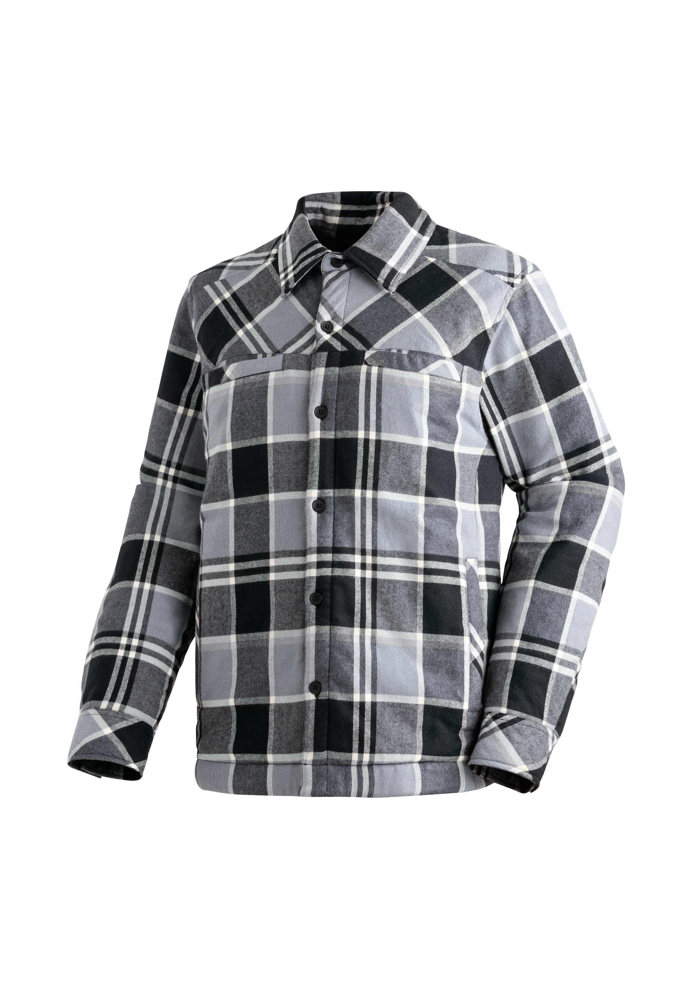 Image of Maier Sports Funktionshemd "Camquadri M" wattiertes Herren Hemd warmes Fleecematerial