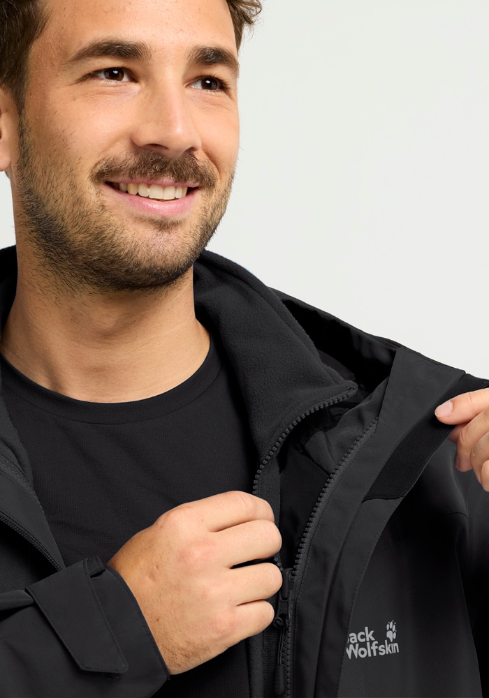 Jack Wolfskin Veste fonctionnelle »FLEXTRAIL 2L JKT M« étanche, respirant, avec base droite