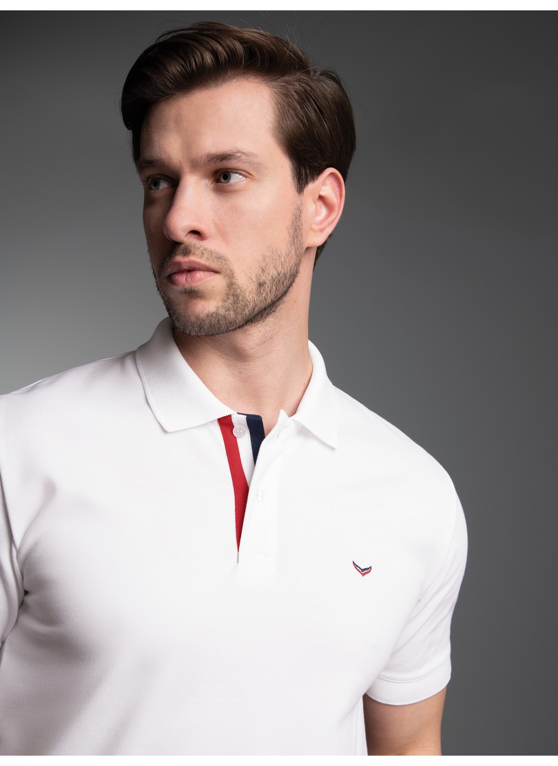 Image of Trigema Poloshirt "TRIGEMA Poloshirt mit dreifarbiger Knopfleiste" 1 Stk.