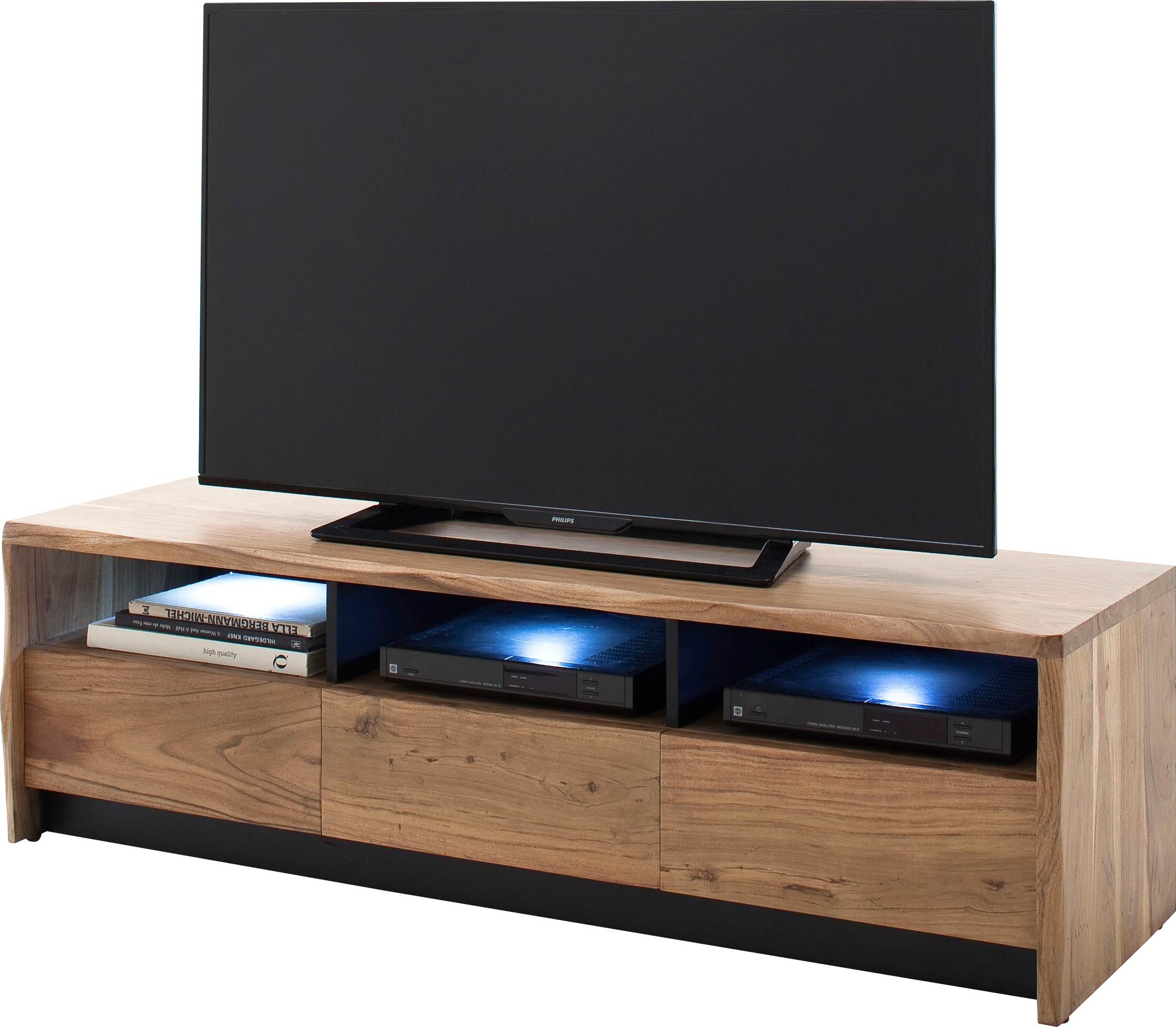 Image of MCA living Lowboard »Calabria«, Massivholz Vintage in Akazie Natur lackiert, Artikel montiert bei Ackermann Versand Schweiz