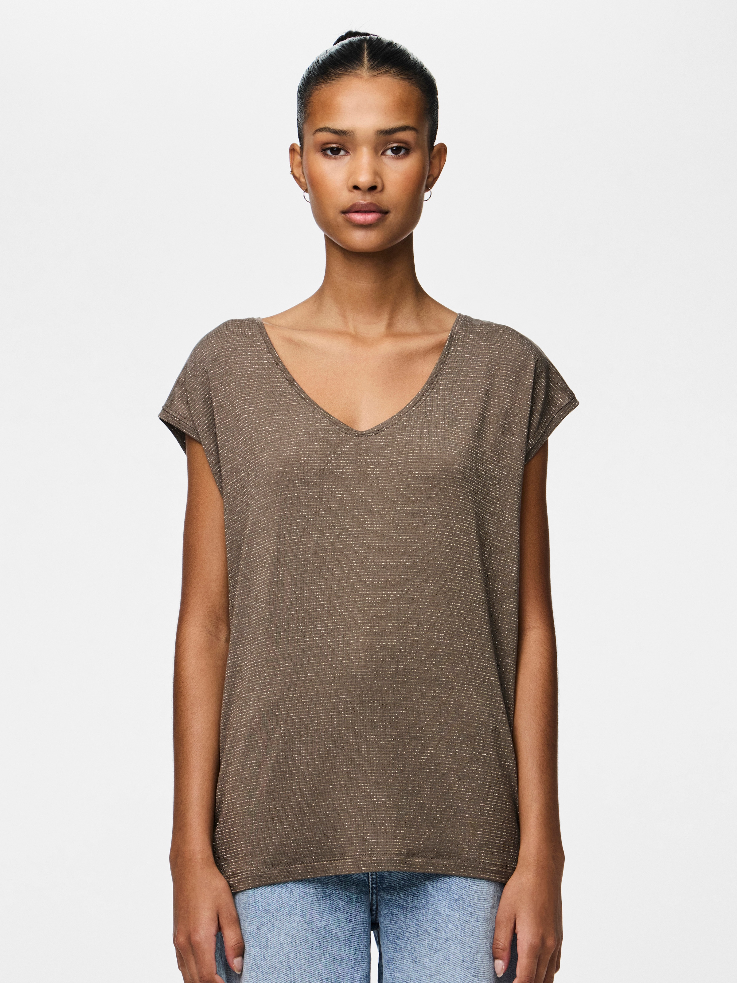 Image of pieces Kurzarmshirt "PC BILLO" Viskosemischung, loose fit