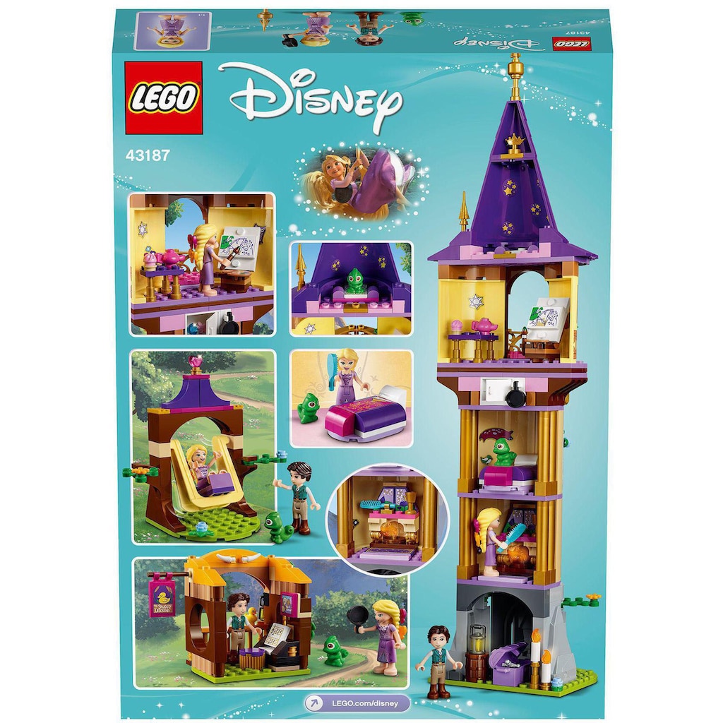 LEGO® Konstruktionsspielsteine »Rapunzels Turm (43187), LEGO® Disney Princess«, (369 St.)