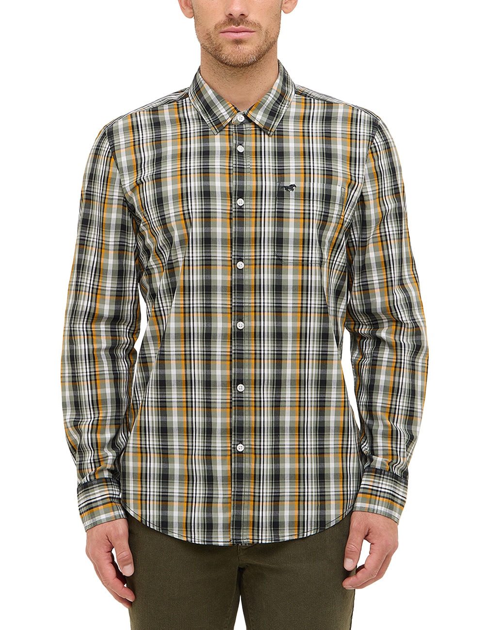 Image of MUSTANG Langarmhemd "Herren Style Chester"