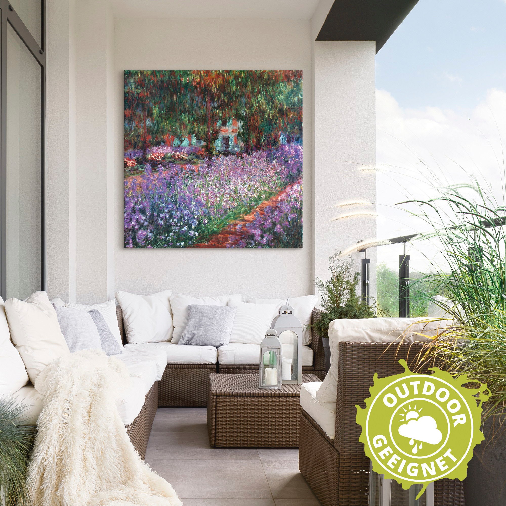 Artland Wandbild »Der Garten des Künstlers bei Giverny« Garten 1 Stk. tlg. als Alubild, Leinwandbild in verschied. Grössen