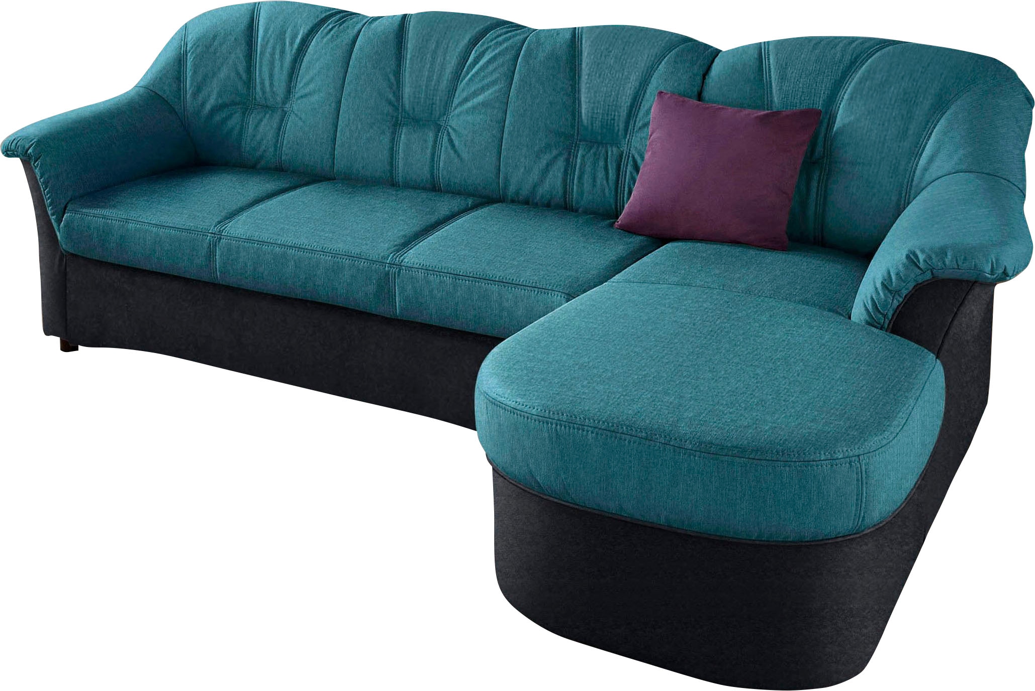 DOMO collection Ecksofa »FLORES Schlafsofa,  233x142x86 cm, L-Form« whlw. mit Bettfunktion, whlw. mit Federkern